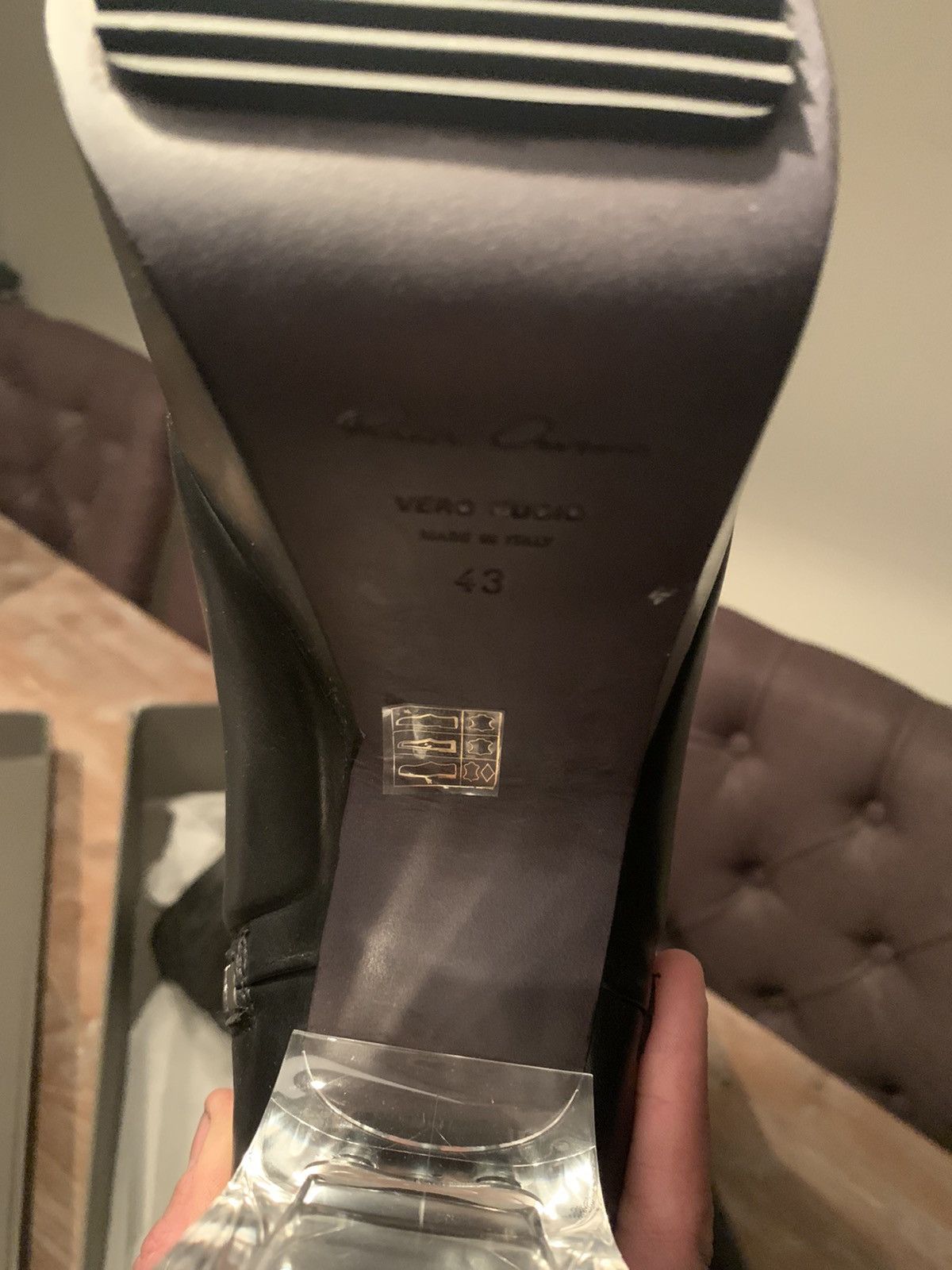 Rick Owens FIRST GEN Shield bevel boots! EU43 Size US 10 / EU 43 - 5 Thumbnail