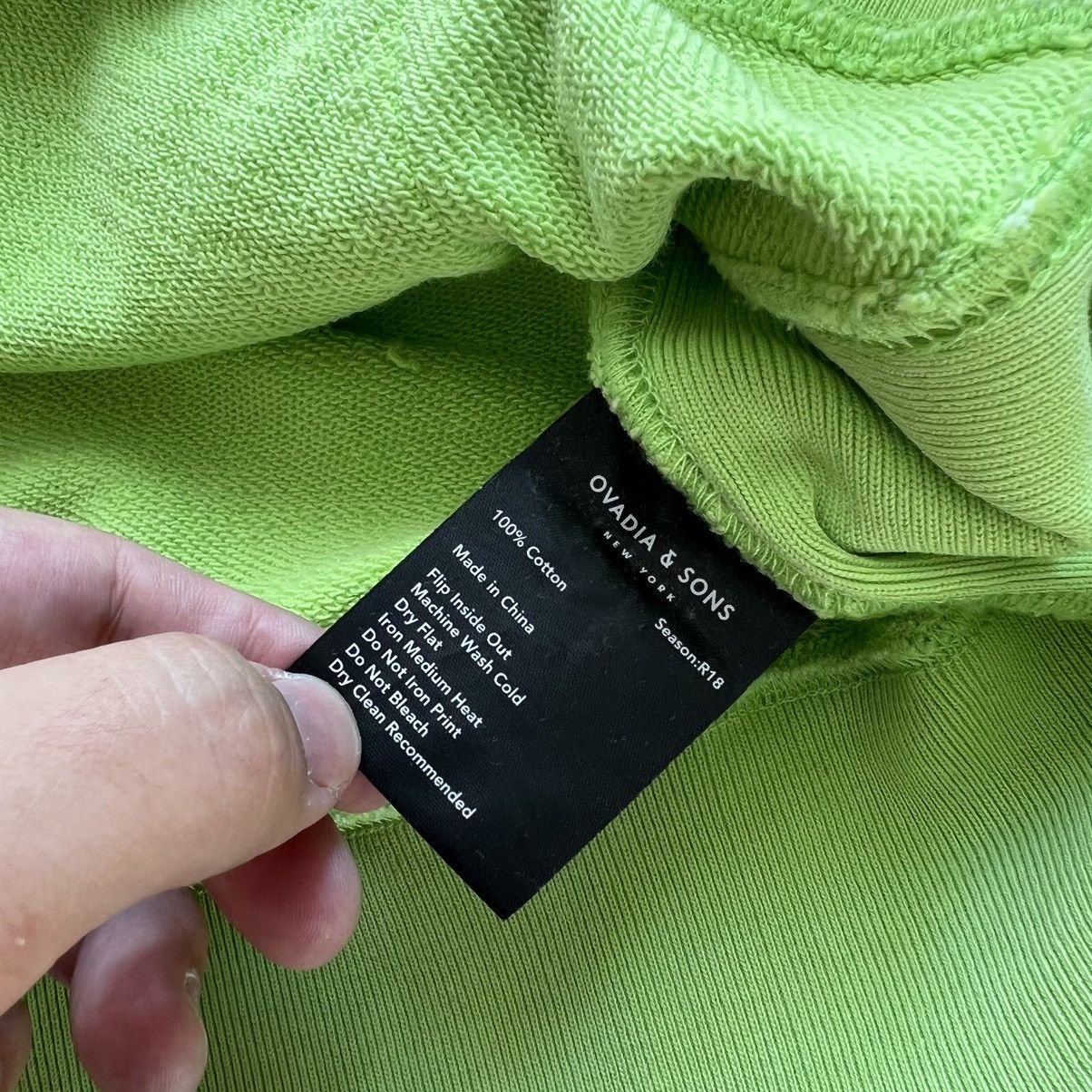 Ovadia & Sons Ovadia & Sons Skeleton Hoodie Large Neon Green Hooded Fleece Size US L / EU 52-54 / 3 - 4 Thumbnail