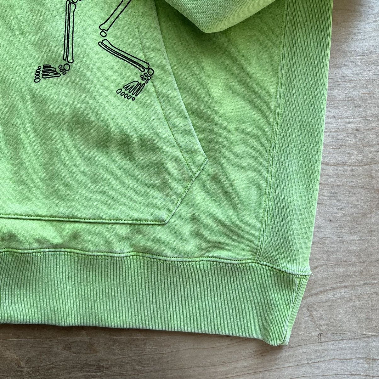Ovadia & Sons Ovadia & Sons Skeleton Hoodie Large Neon Green Hooded Fleece Size US L / EU 52-54 / 3 - 3 Thumbnail