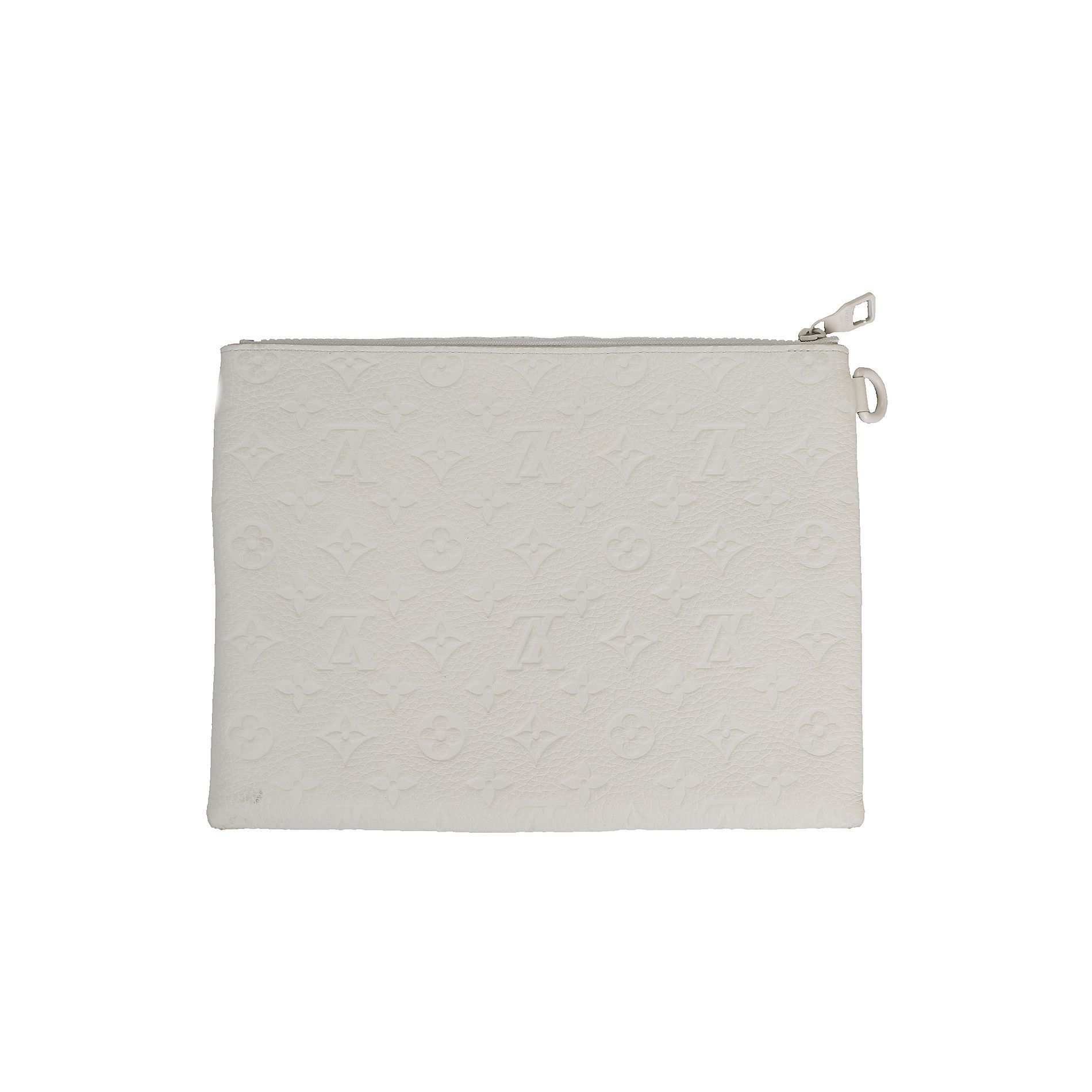 Louis Vuitton FW19 Sample White Leather Monogram Pochette Size ONE SIZE - 2 Thumbnail