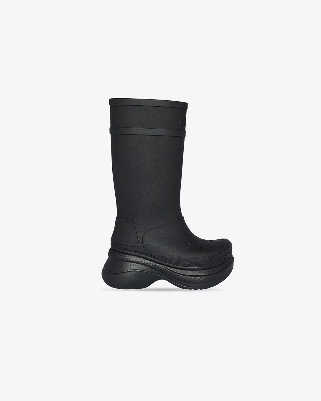 Balenciaga × Crocs BALENCIAGA x CROCS BOOT BLACK Size US 11 / EU 44 - 1 Thumbnail