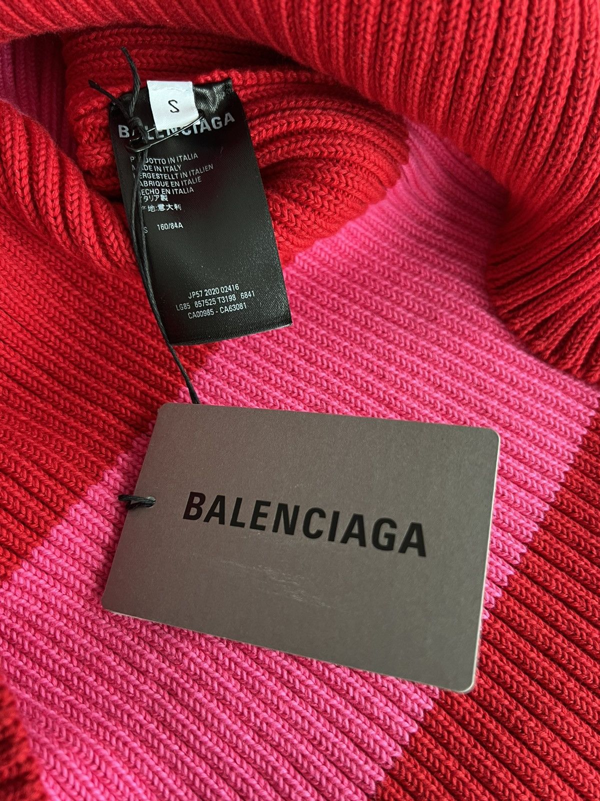 Balenciaga Balenciaga Bicolor Stripe Oversized Sweater with logo print Size US S / EU 44-46 / 1 - 6 Thumbnail