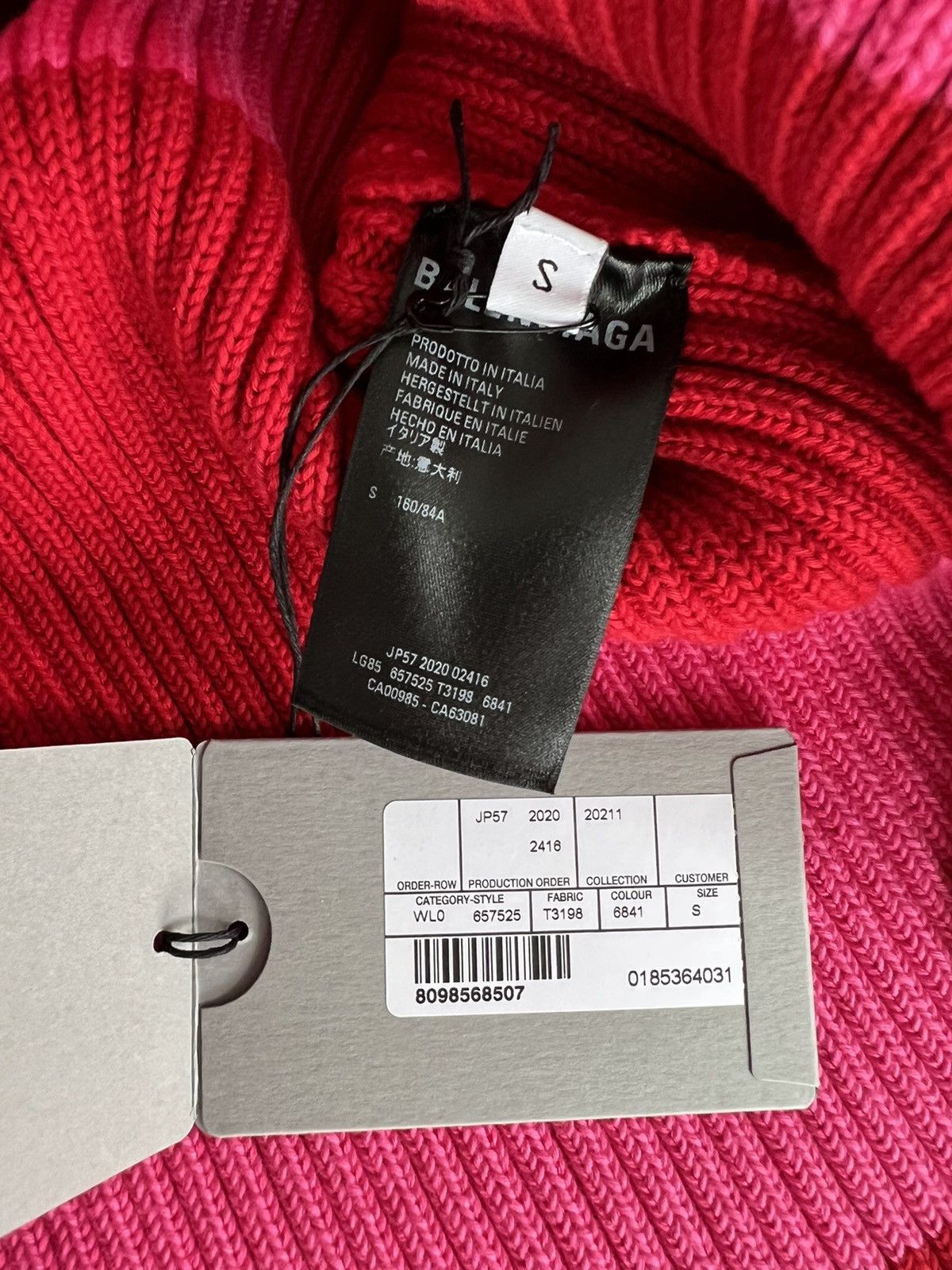 Balenciaga Balenciaga Bicolor Stripe Oversized Sweater with logo print Size US S / EU 44-46 / 1 - 5 Thumbnail