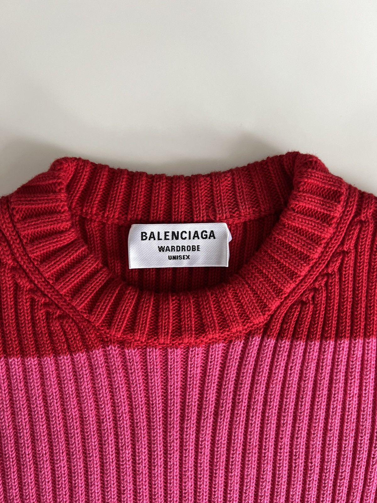 Balenciaga Balenciaga Bicolor Stripe Oversized Sweater with logo print Size US S / EU 44-46 / 1 - 4 Thumbnail