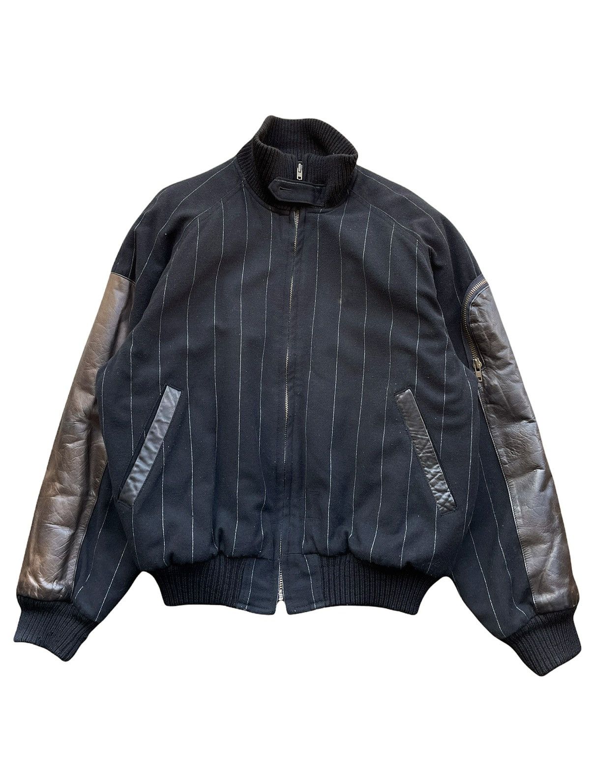 Kansai Yamamoto 1980’s Hybrid Bomber Varsity Jacket Size US L / EU 52-54 / 3 - 2 Thumbnail