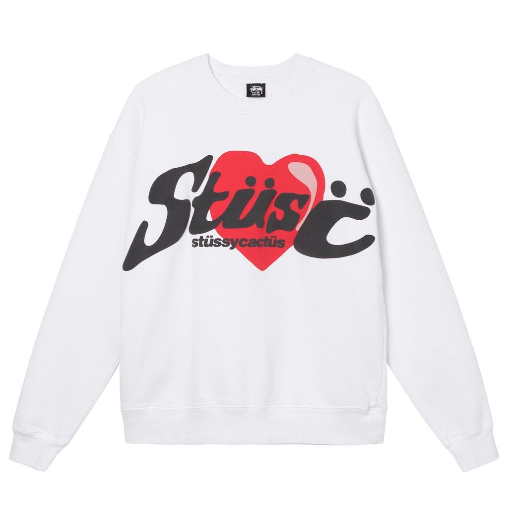 Stussy Stussy CPFM Heart Crewneck Sweatshirt White | Grailed