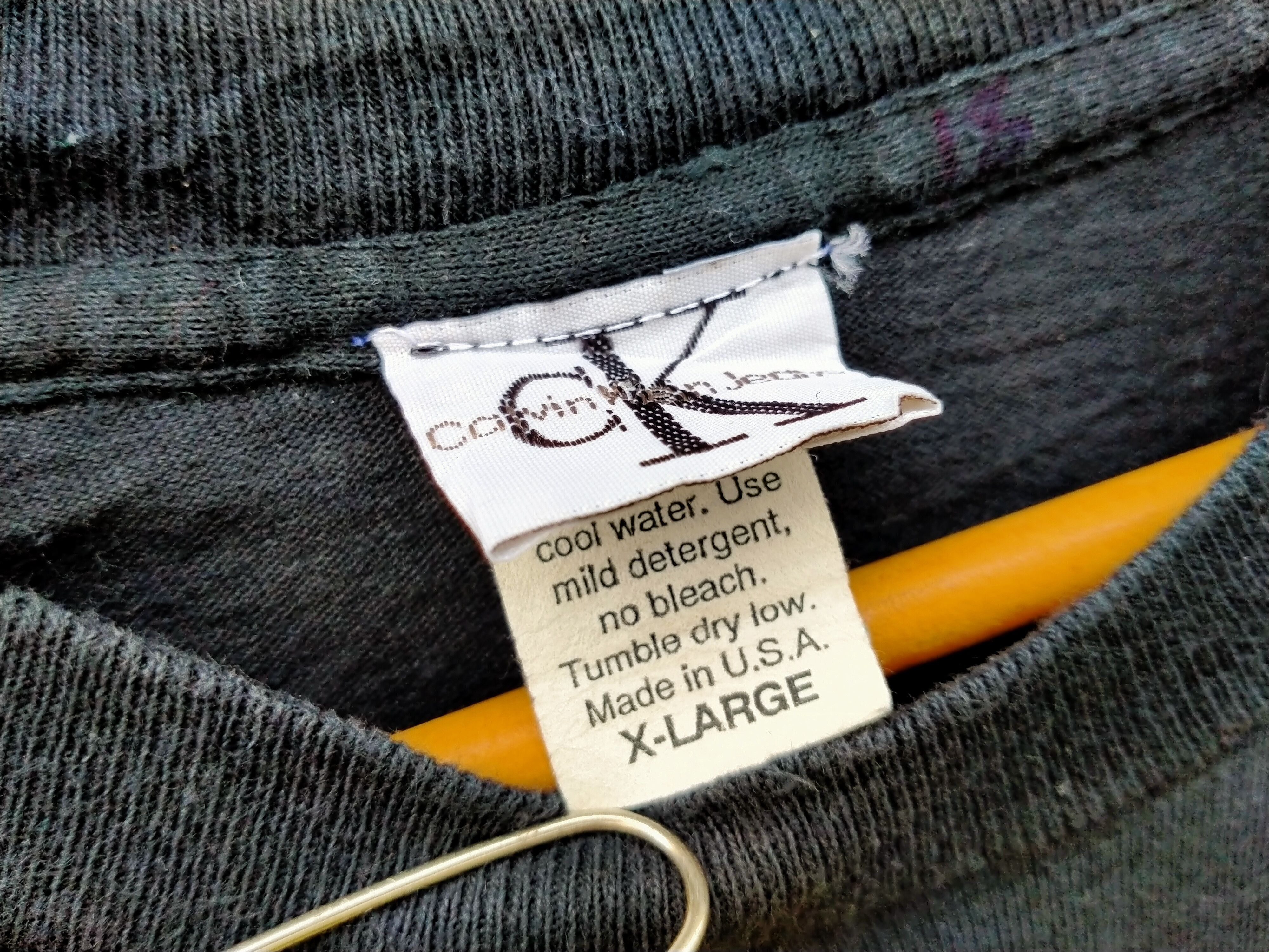Calvin Klein × Vintage ⚡️Steals⚡️ Calvin Klein Big Logo Embroidery Size US XL / EU 56 / 4 - 6 Thumbnail