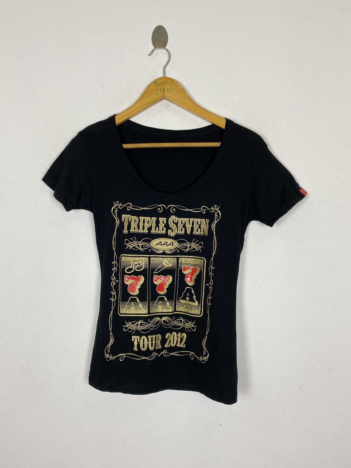 Band Tees TRIPLE SEVEN BAND TOUR 2012 T-SHIRT GK152 Size US XS / EU 42 / 0 - 2 Thumbnail