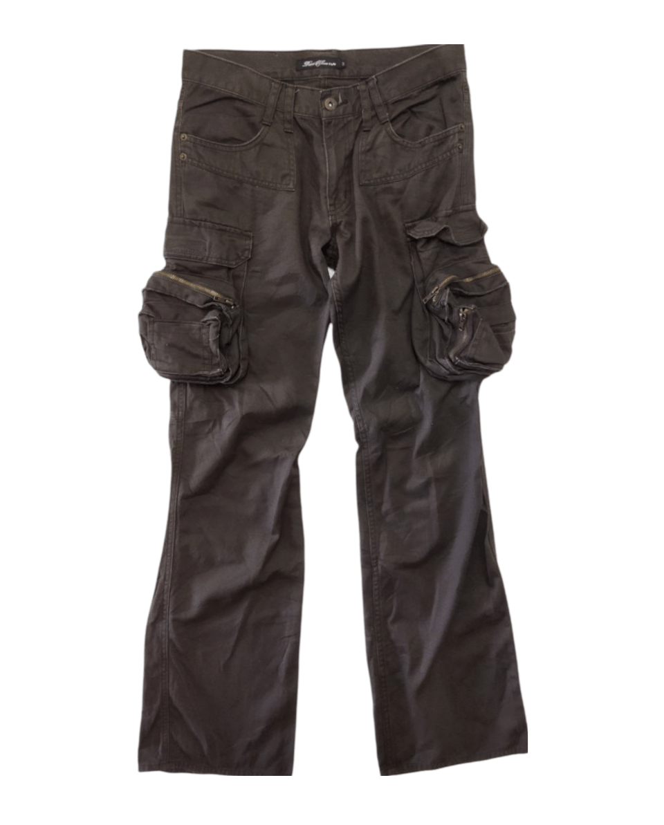 image of Archival Clothing x Voodoo Tactical japanese Root Three Style Multipocket Tactical Pants in Dark Gr