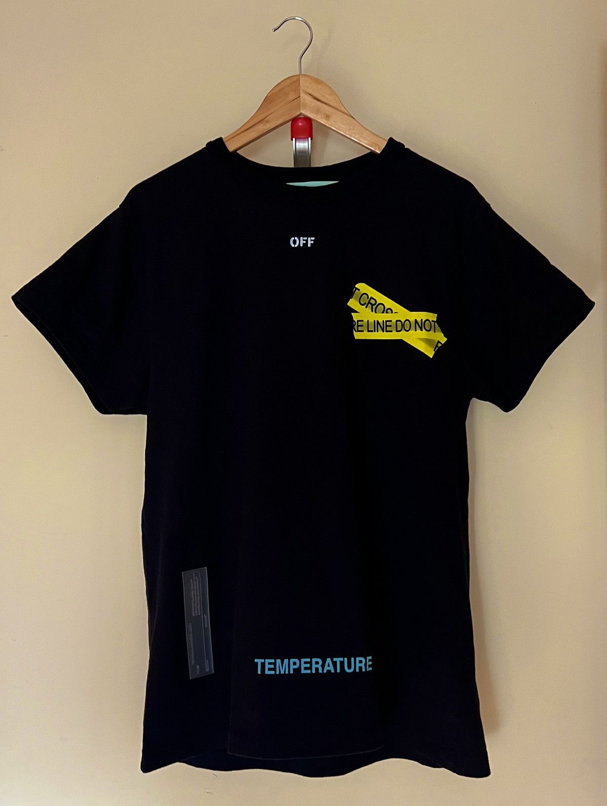Off white firetape tee price sale