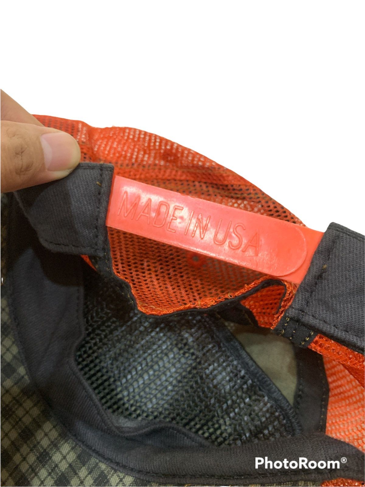 Vintage × Von Dutch VTG VON DUTCH FLANNEL ORANGE TRUCKER MADE IN USA Size ONE SIZE - 6 Thumbnail