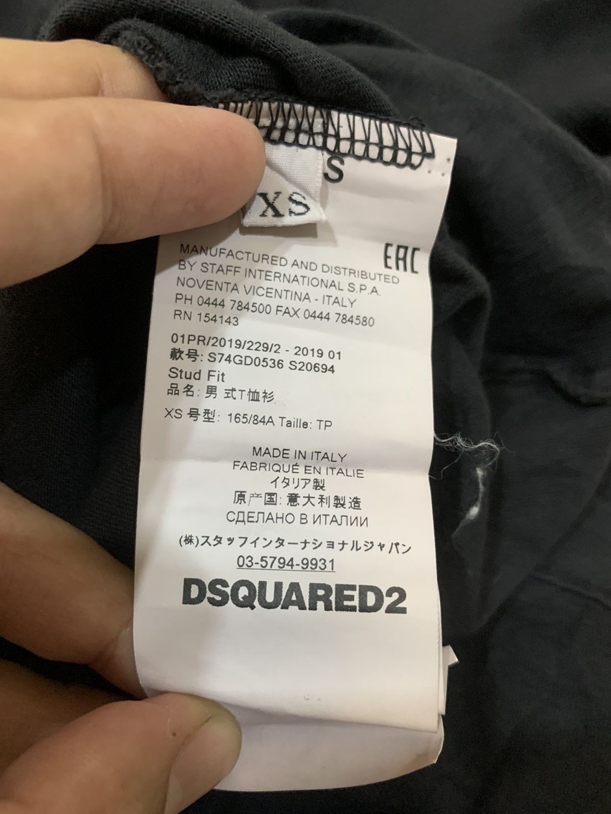 Dsquared2 DSQUARED DSQ2 64 TWINS BIG PRINT SHIRT Size US XS / EU 42 / 0 - 8 Thumbnail