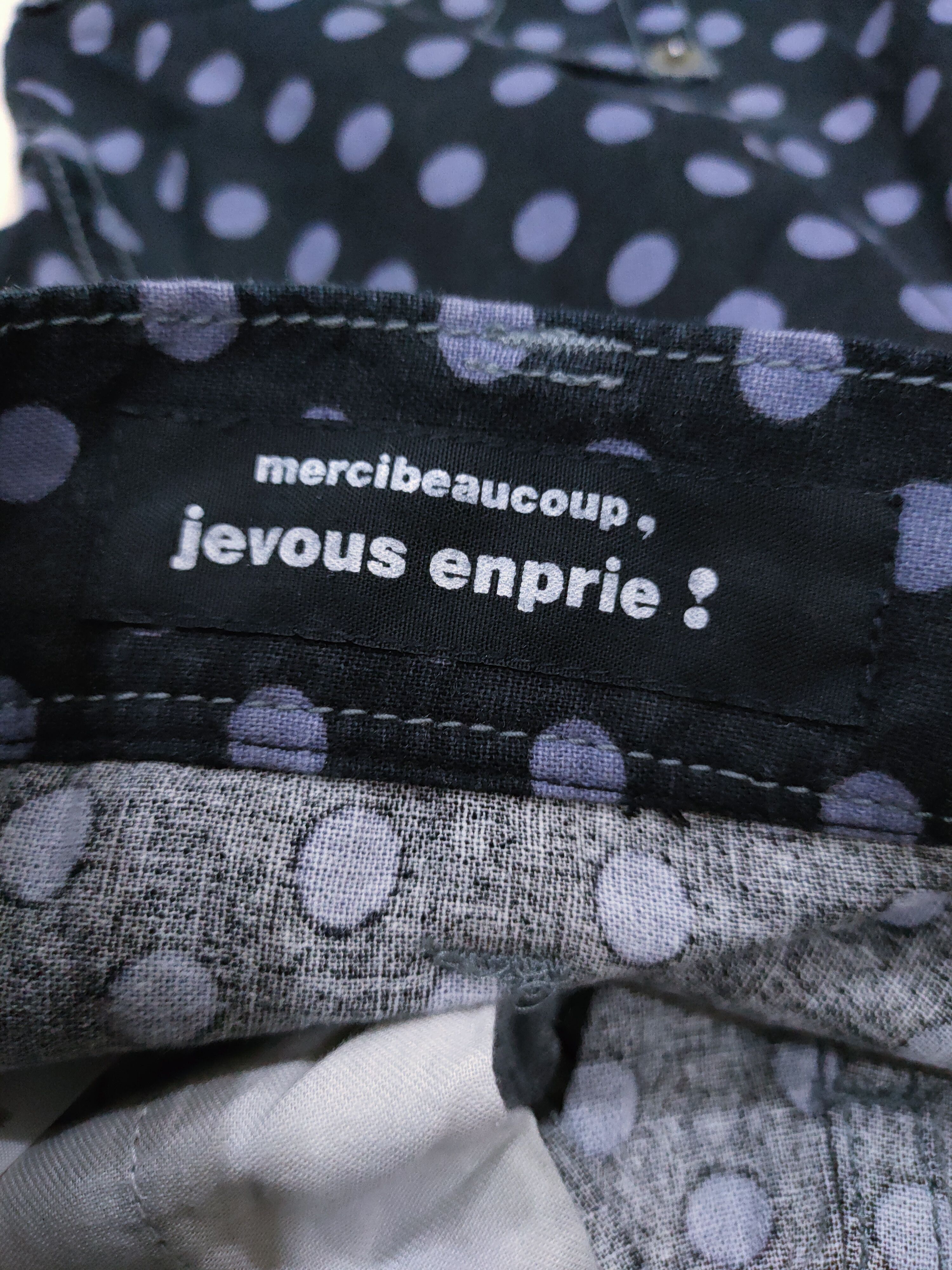 Issey Miyake × Japanese Brand × mercibeaucoup MERCIBEAUCOUP JEVOUS ENPRIE POLKADOTS BACKWARDS PANTS Size US 30 / EU 46 - 5 Thumbnail