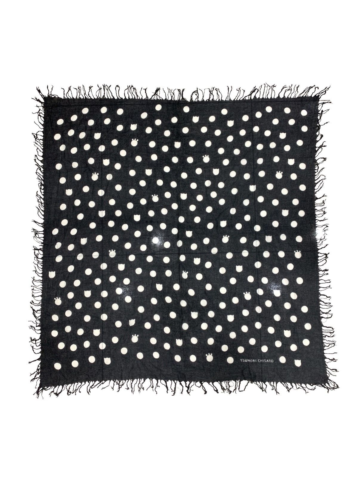 Issey Miyake TSUMORI CHISATO BY ISSEY MIYAKE POLKADOTS CASHMERE SCARF Size ONE SIZE - 1 Thumbnail