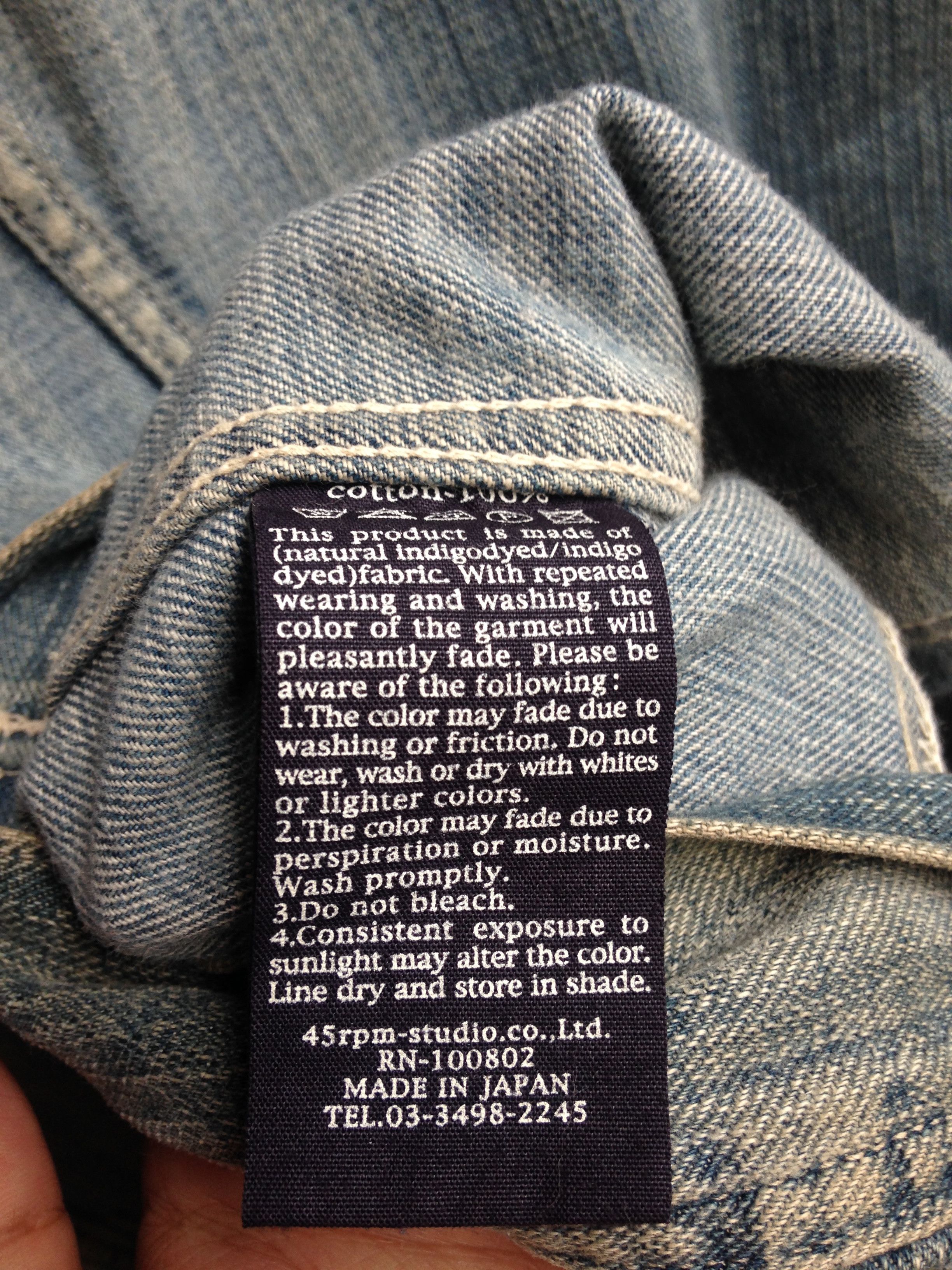45rpm 45rpm Distressed Denim Japan Jacket Size US M / EU 48-50 / 2 - 7 Thumbnail