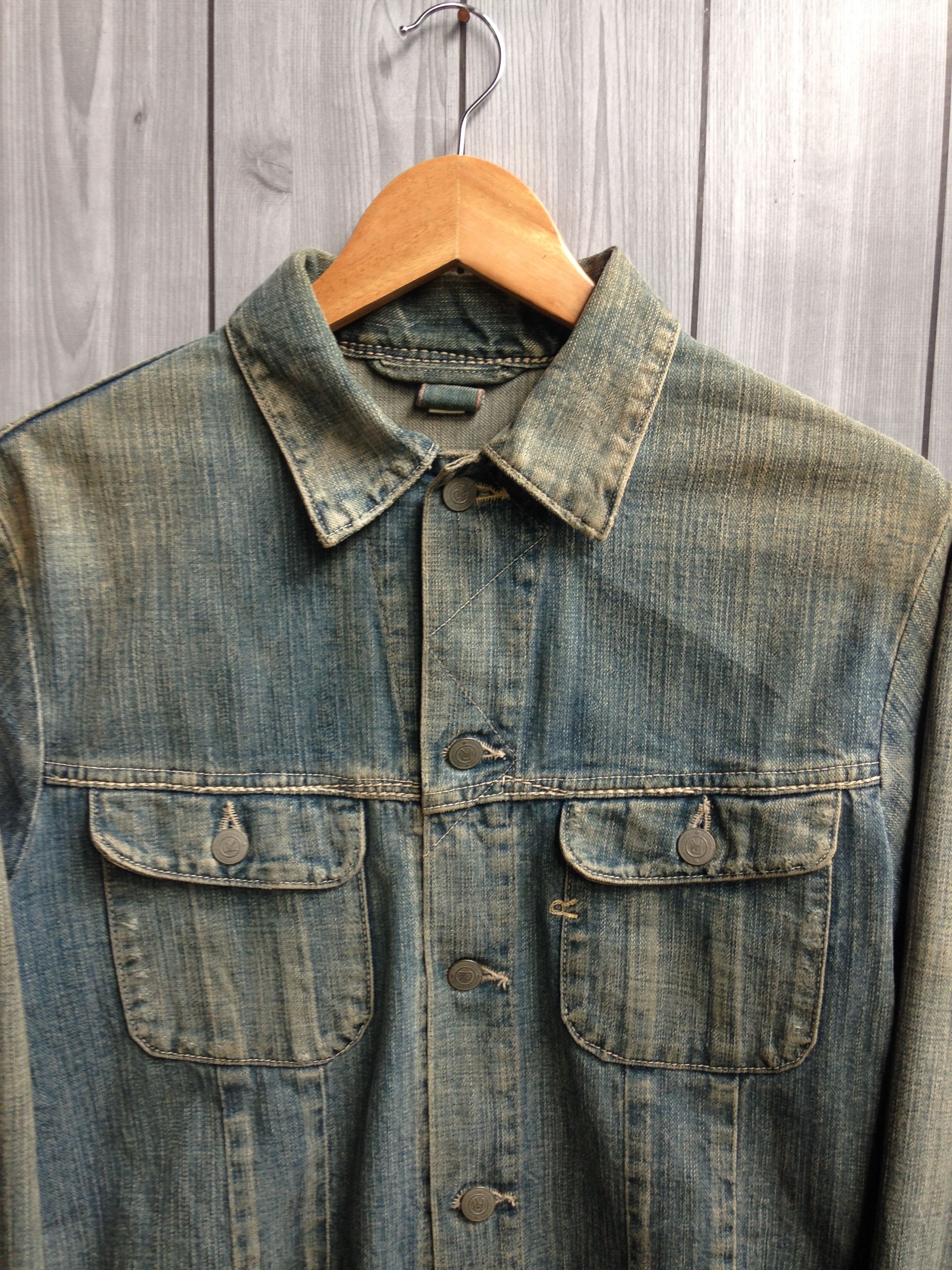 45rpm 45rpm Distressed Denim Japan Jacket Size US M / EU 48-50 / 2 - 2 Thumbnail