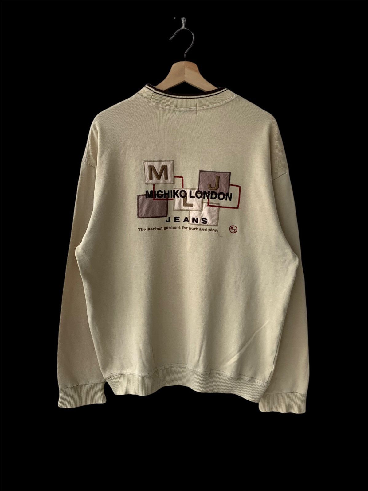 Michiko Koshino London Vintage Distressed Michiko London Embroidered Crewneck Size US M / EU 48-50 / 2 - 1 Thumbnail