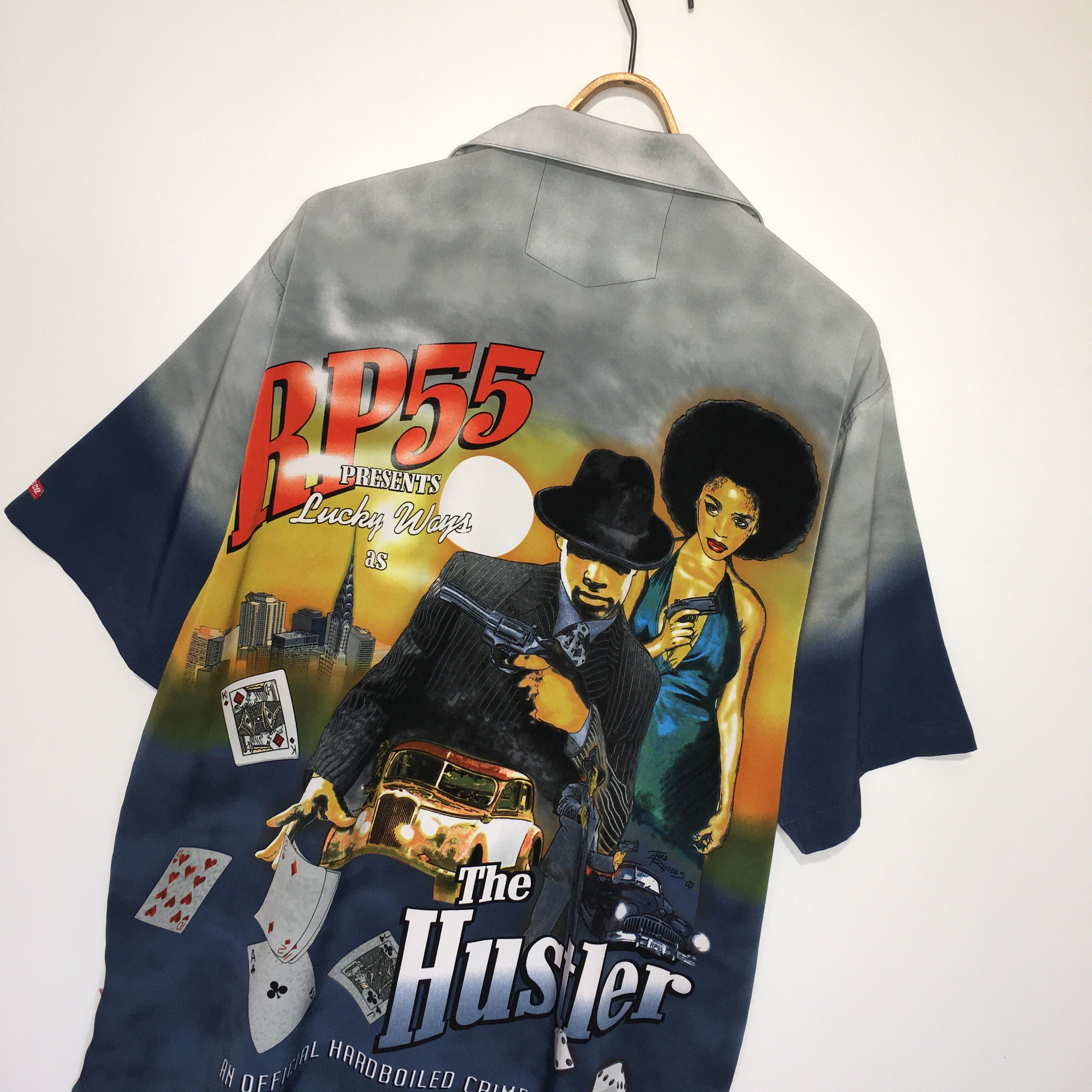 Vintage Vintage The Hustler Gangsters All Over Print SS Shirt Size US XL / EU 56 / 4 - 4 Thumbnail