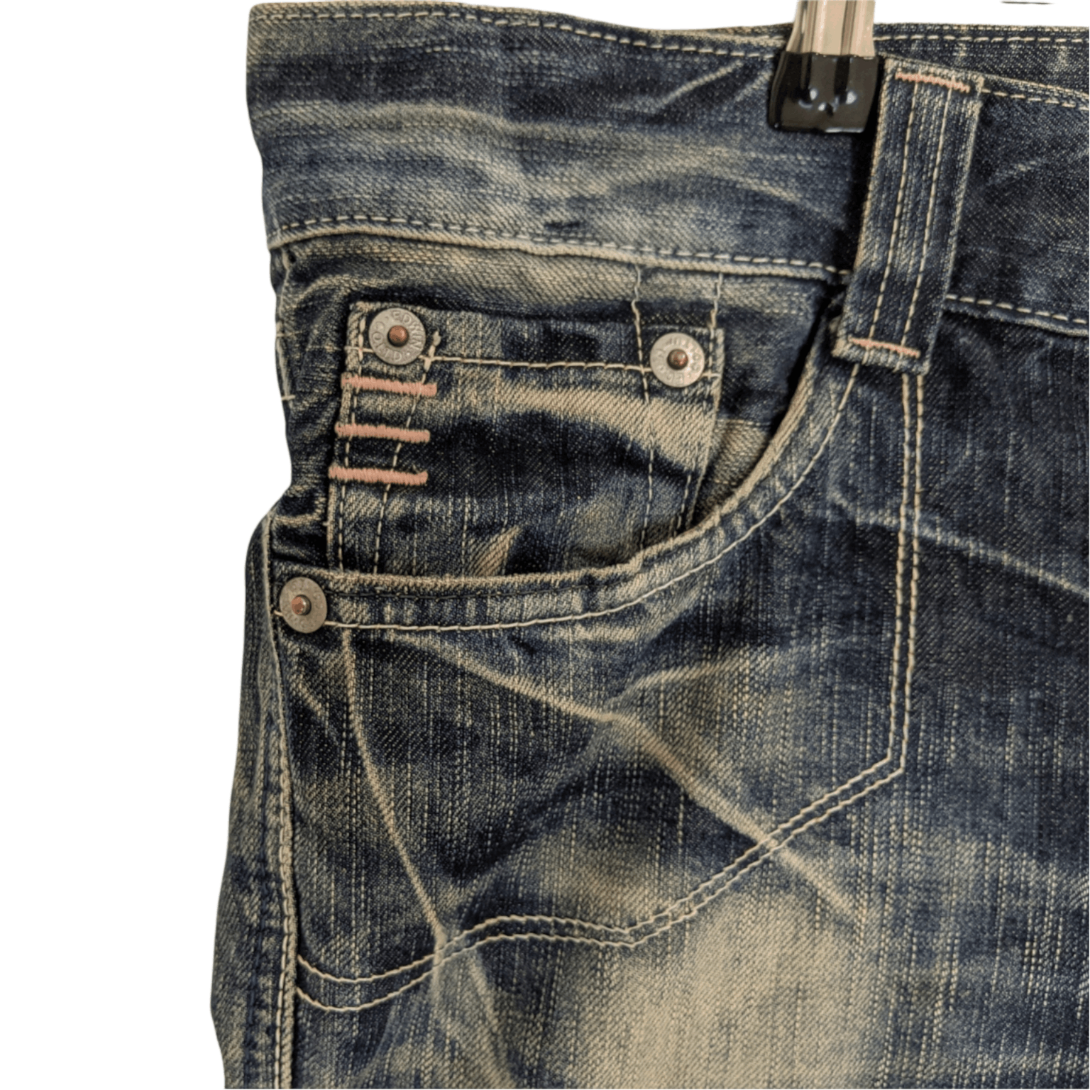 Edwin 90's EDWIN 503 Japan Denim Distressed Jeans Pant Acid Wash Size US 35 - 5 Thumbnail