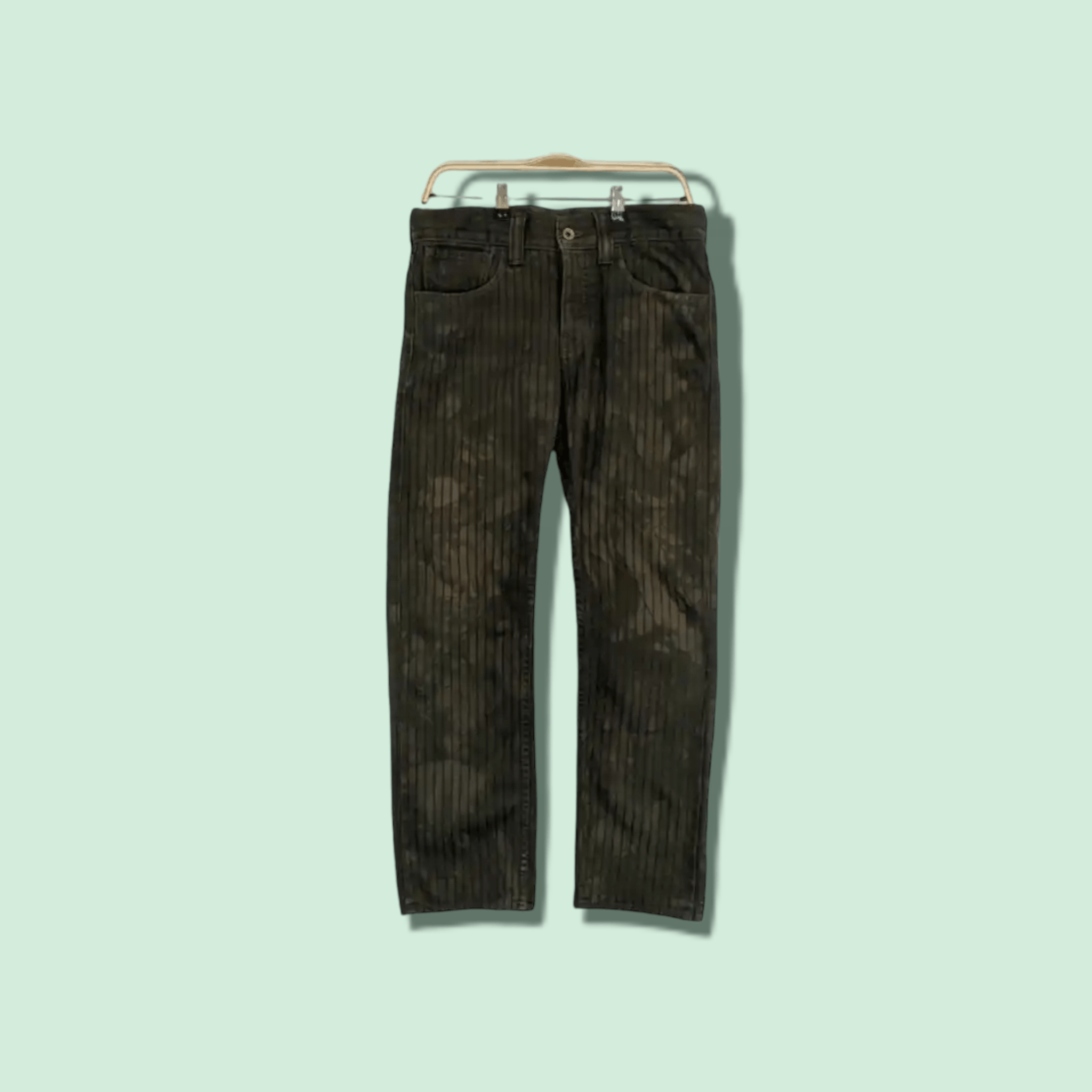 Japanese Brand UNITED ARROWS Japan Distressed Jeans Pant Striped Faded Size US 33 - 1 Thumbnail