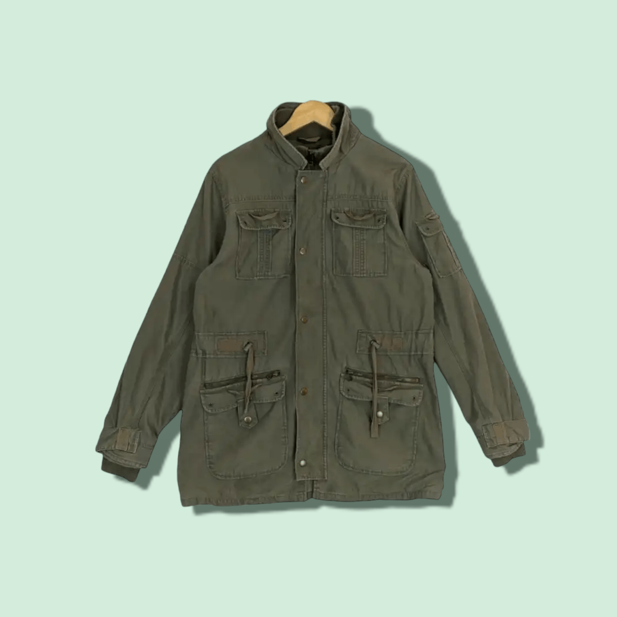 Japanese Brand PLUS MORE Military Army Tactical Parka Jacket Size US M / EU 48-50 / 2 - 1 Thumbnail