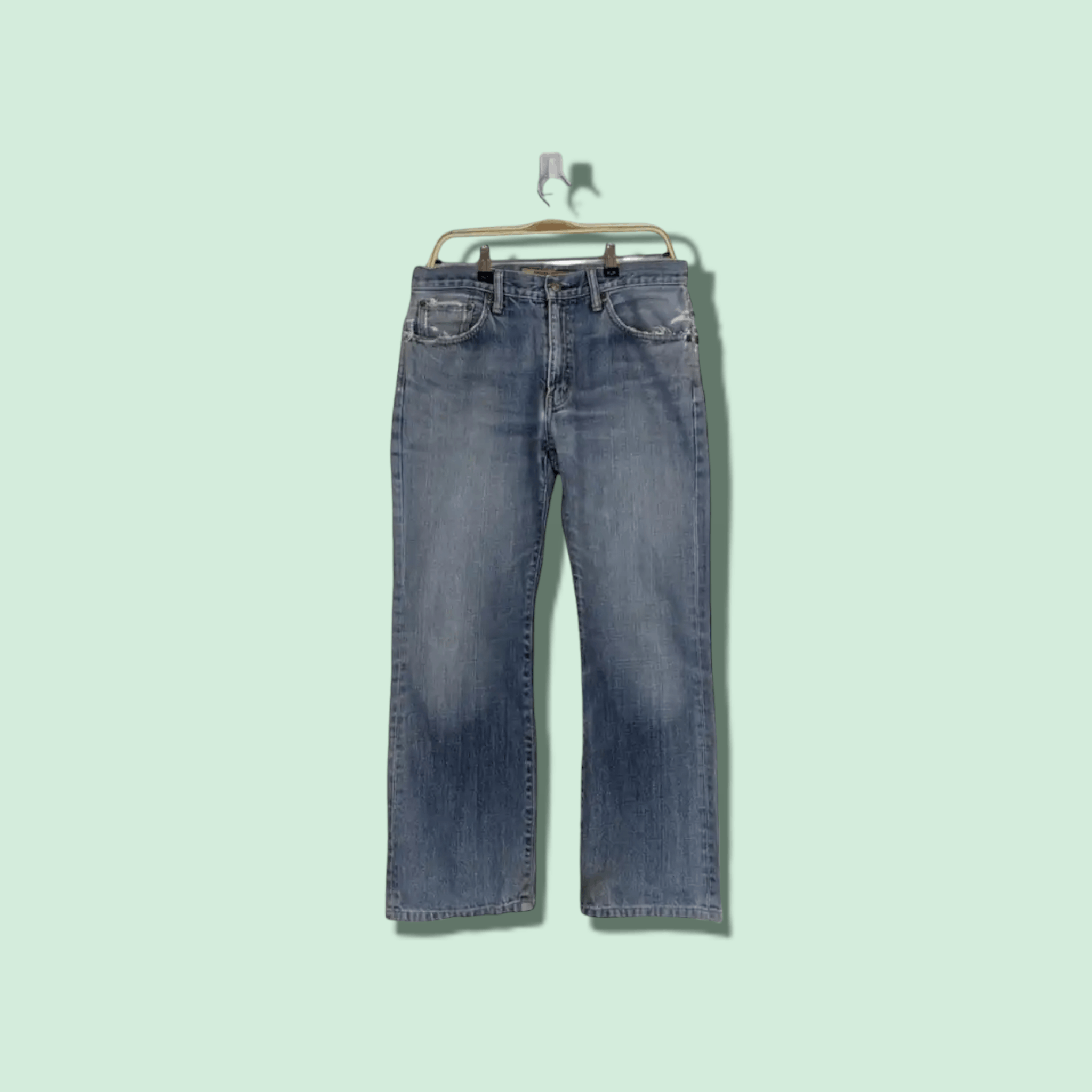 Uniqlo 2000'S UNIQLO Jeans Pant Regular Fit Bootcut Size US 33 - 1 Thumbnail
