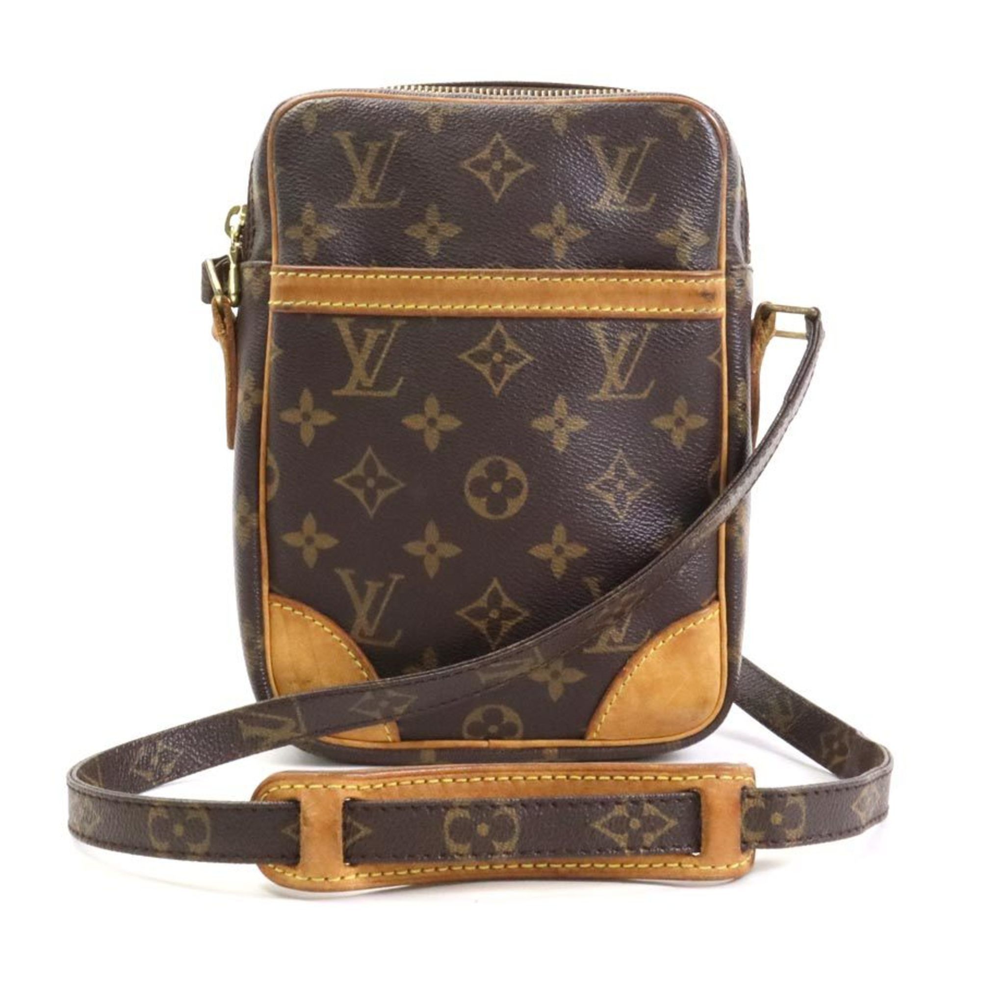 Authenticated Used Louis Vuitton Crossbody Shoulder Bag Messenger PM Black  Leather Men's M52176
