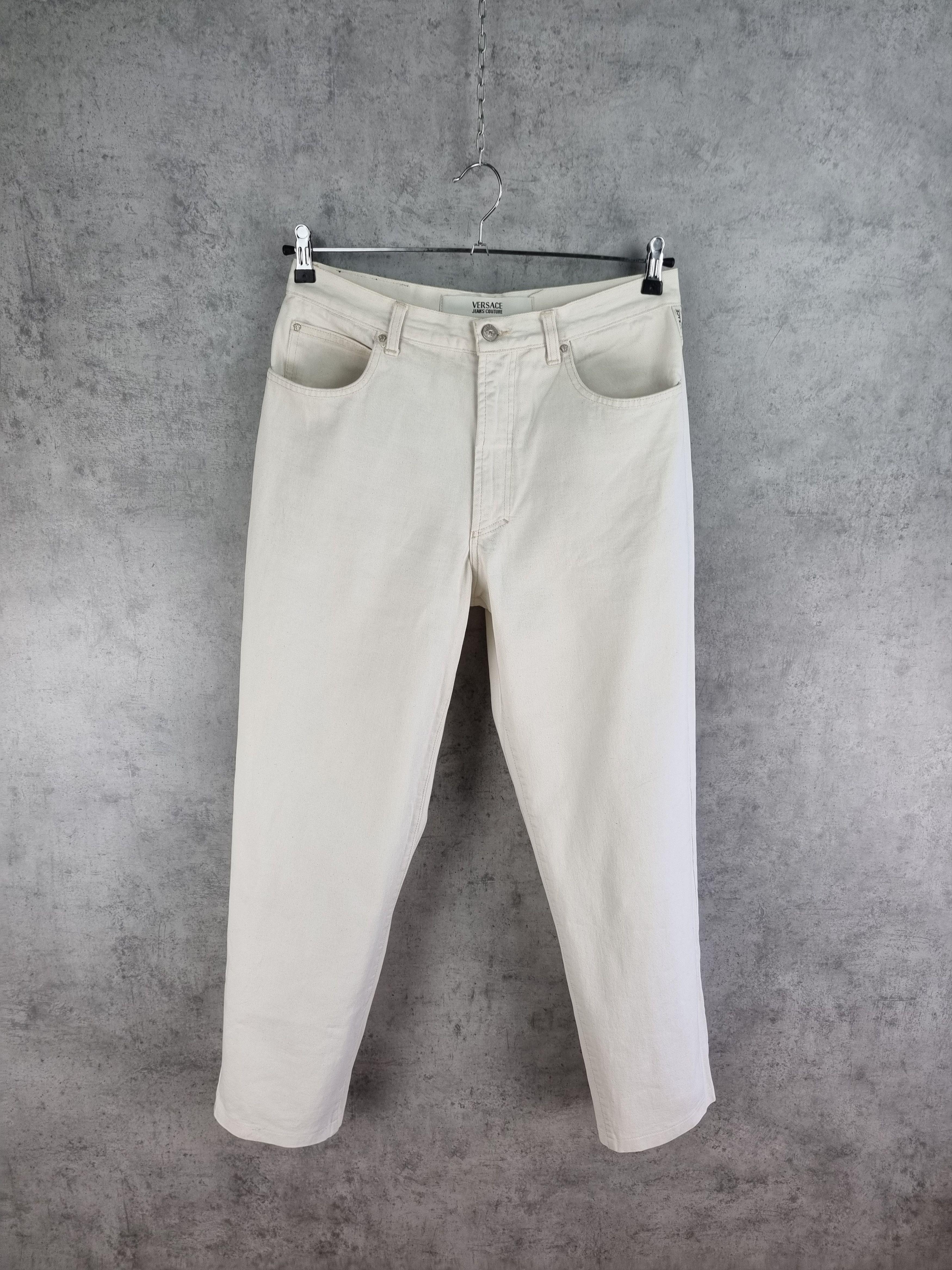 Versace × Versace Jeans Couture × Vintage Vintage Immaculate Versace Jeans Couture Rare White Denim Size US 32 / EU 48 - 2 Thumbnail