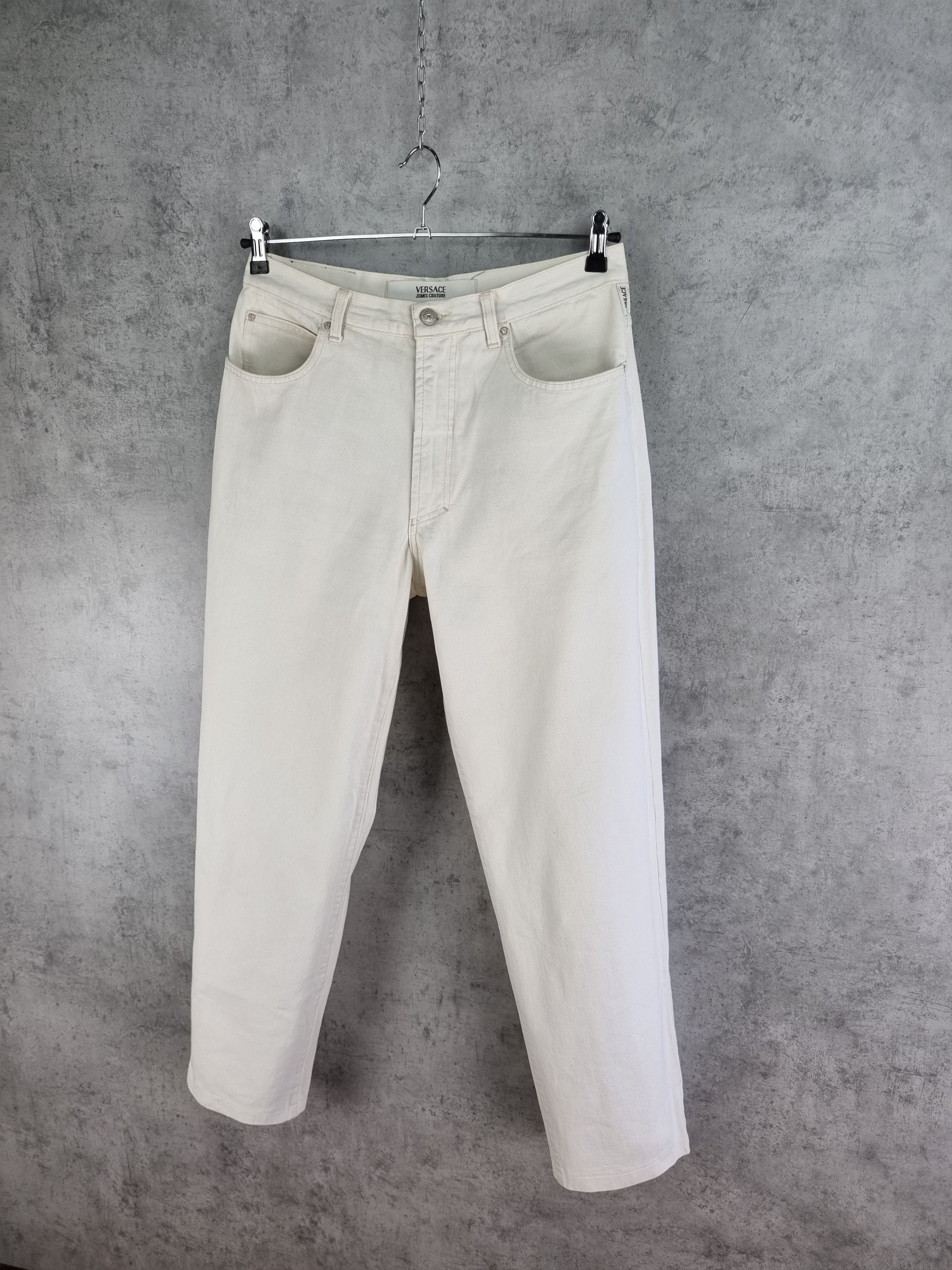 Versace × Versace Jeans Couture × Vintage Vintage Immaculate Versace Jeans Couture Rare White Denim Size US 32 / EU 48 - 15 Thumbnail