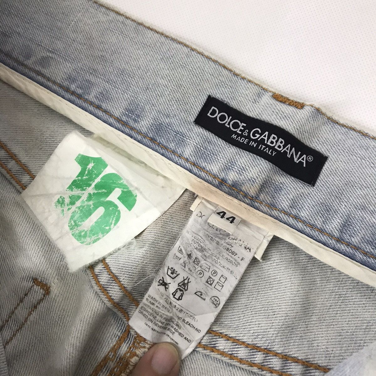 Dolce & Gabbana × Seditionaries D&G Dolce & Gabbana Ripped Distressed light wash pants Size US 32 / EU 48 - 25 Thumbnail