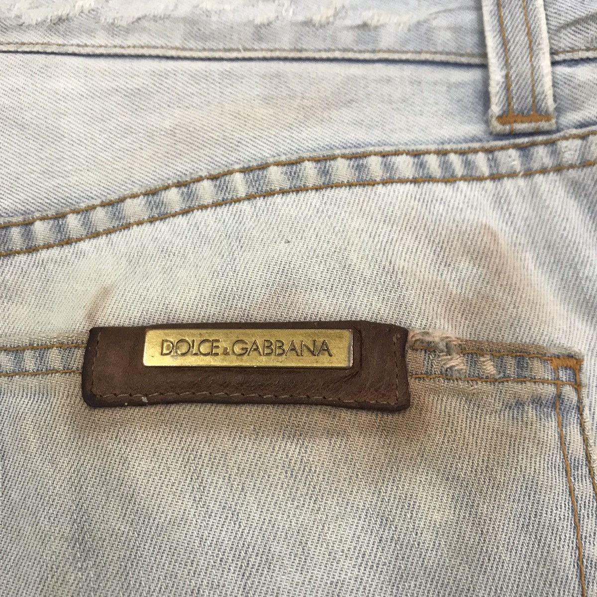 Dolce & Gabbana × Seditionaries D&G Dolce & Gabbana Ripped Distressed light wash pants Size US 32 / EU 48 - 10 Thumbnail