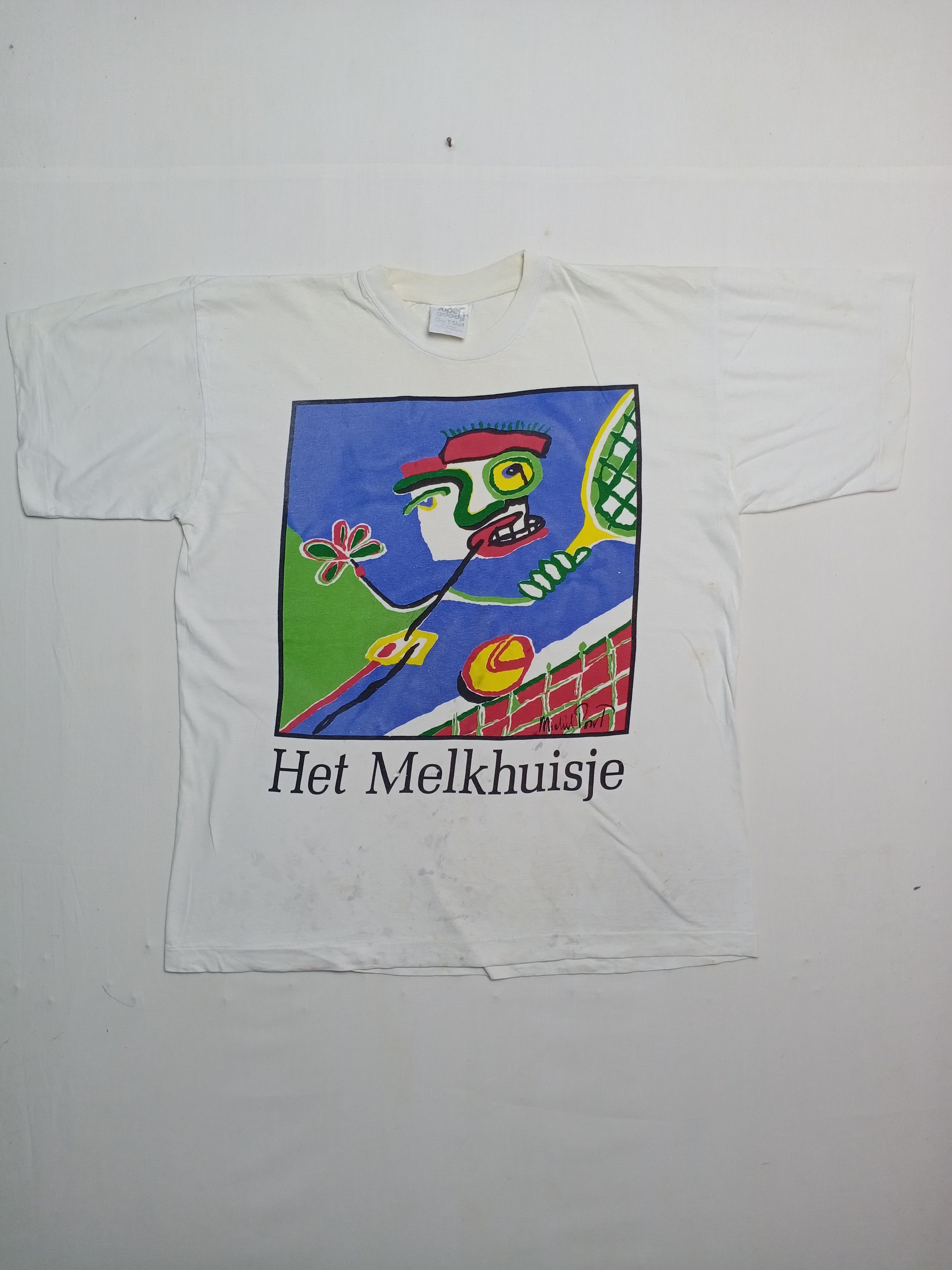 Arts & Science × Vintage Vintage Art Het Melkhuisje Germany Artist Designer T-shirt Size US L / EU 52-54 / 3 - 1 Thumbnail