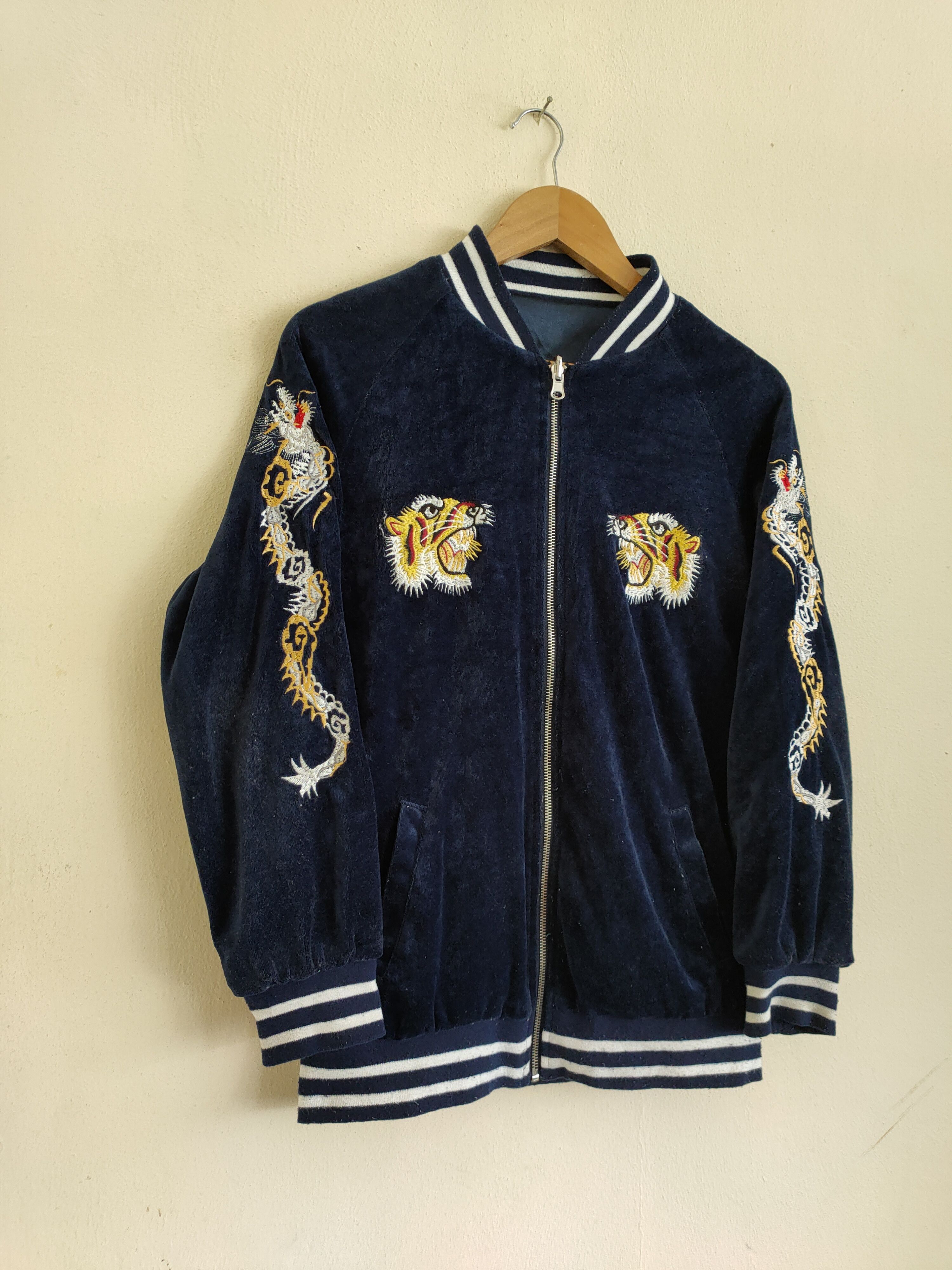 Vintage Rare🔥 Vintage Rivisible Sukajan Souvenir Jacket Size US M / EU 48-50 / 2 - 2 Thumbnail
