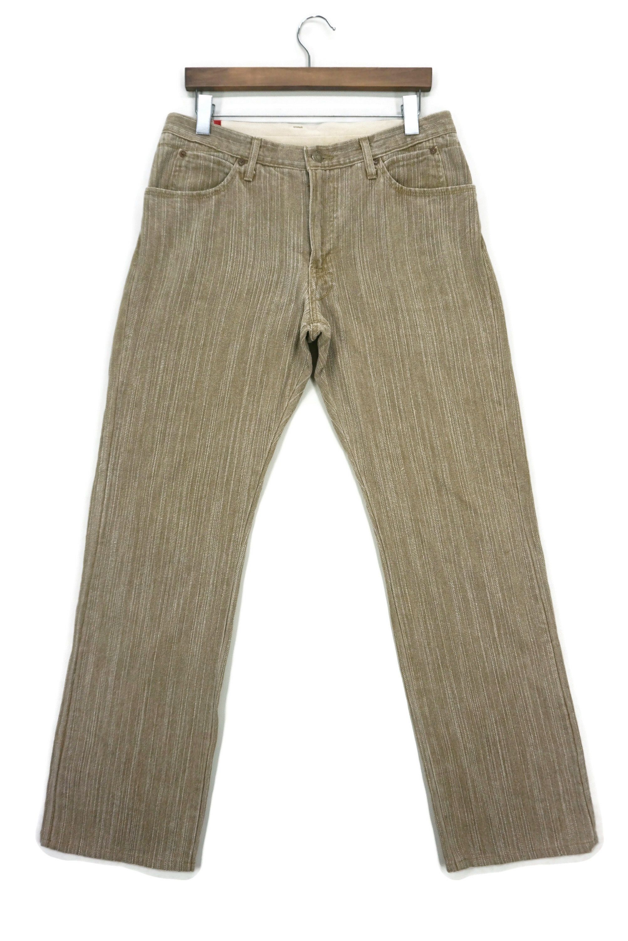 image of Rodeo x Workers Hickory Jeans Blue Way Japan Modern Vintage Japan Made in Brown, Men's (Size 32)