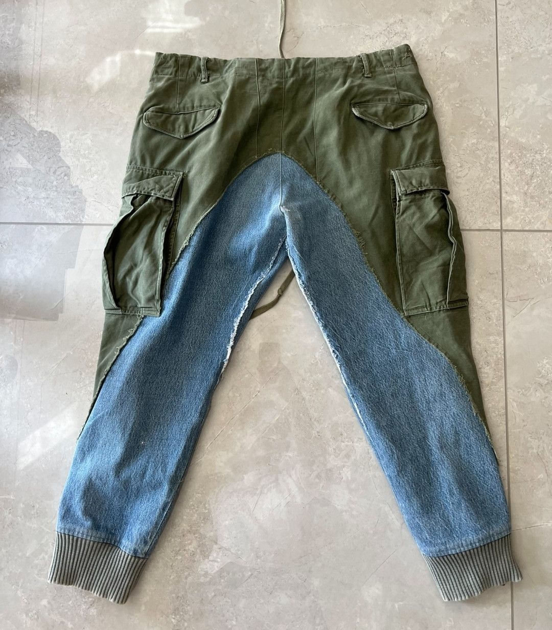 Greg Lauren Greg Lauren Patchwork gunmetal overalls Size US 32 / EU 48 - 2 Thumbnail