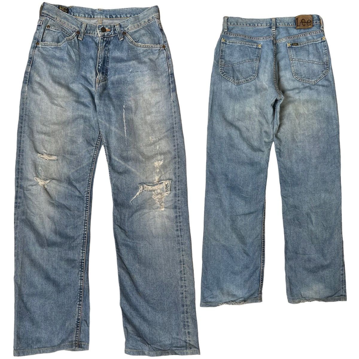 Lee VINTAGE LEE RIDER SANFORIZED HALF-SELVEDGE DISTRESSED DENIM Size US 30 / EU 46 - 1 Thumbnail