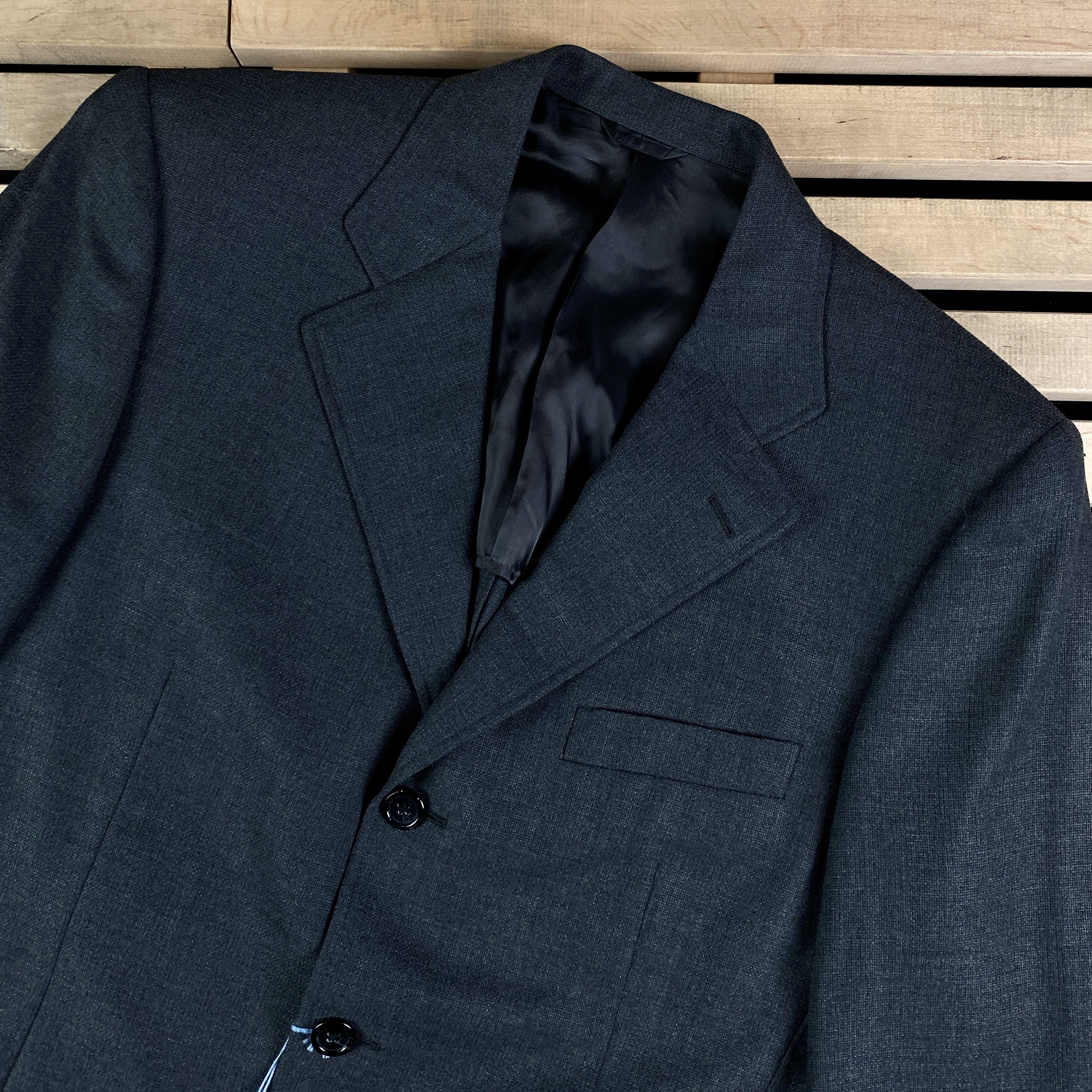 Burberry Mens Wool Blazer Jacket Burberry Vintage Size 46 Size 46R - 2 Thumbnail
