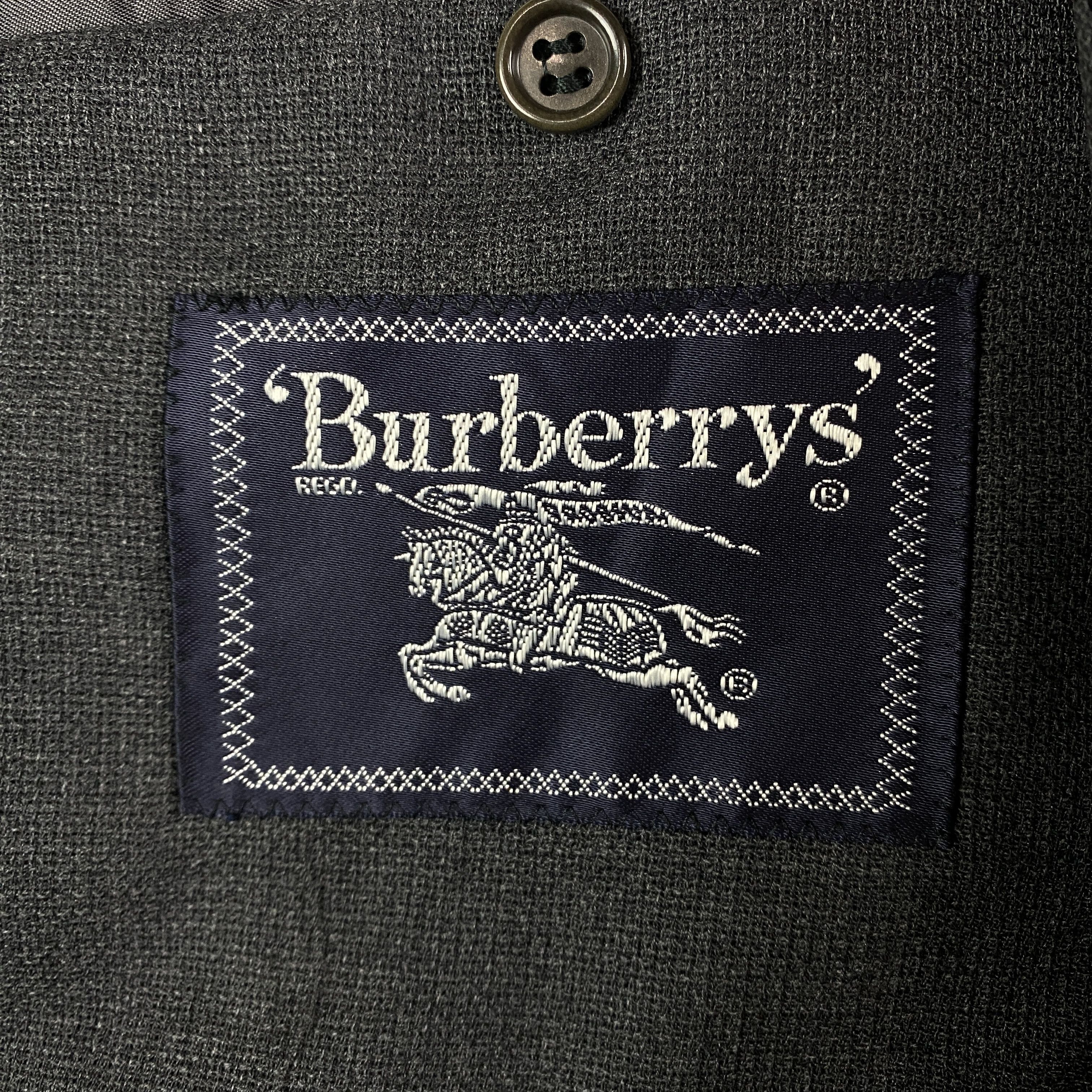 Burberry Mens Wool Blazer Jacket Burberry Vintage Size 46 Size 46R - 6 Thumbnail