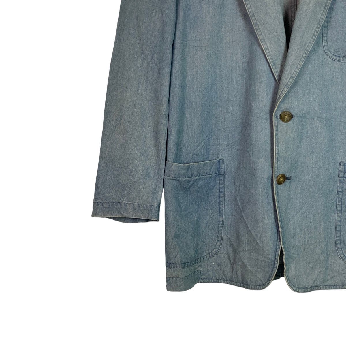 Burberry Burberrys Denim Blue Burberrys Buttons Coat Size US S / EU 44-46 / 1 - 2 Thumbnail