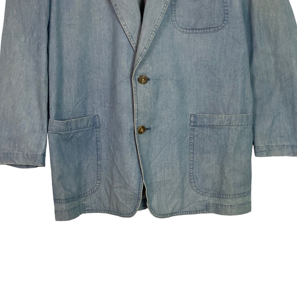 Burberry Burberrys Denim Blue Burberrys Buttons Coat Size US S / EU 44-46 / 1 - 6 Thumbnail