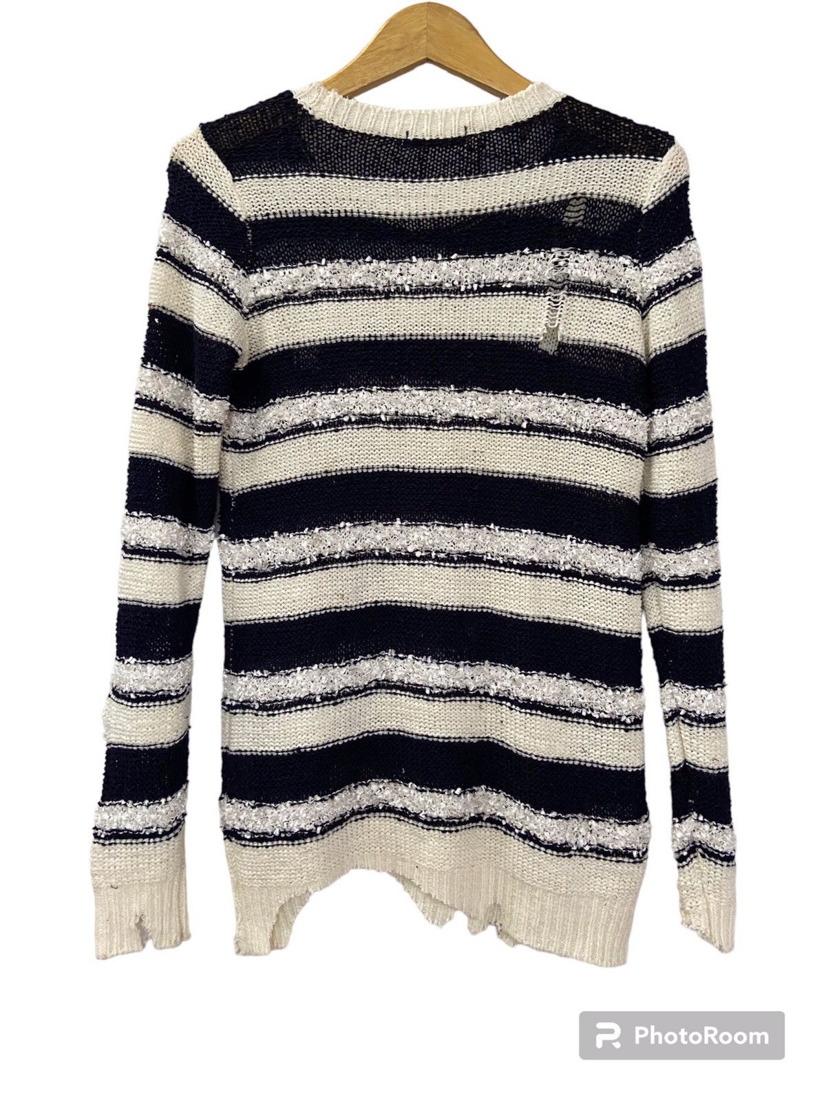 Japanese Brand CLOVIS DESTROYED KNIT LIKE YOHJI YAMAMOTO STYLE Size US L / EU 52-54 / 3 - 2 Thumbnail