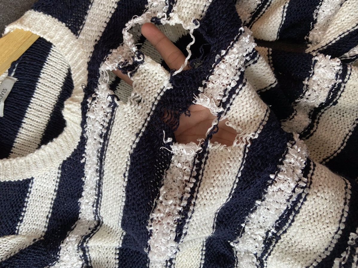 Japanese Brand CLOVIS DESTROYED KNIT LIKE YOHJI YAMAMOTO STYLE Size US L / EU 52-54 / 3 - 3 Thumbnail