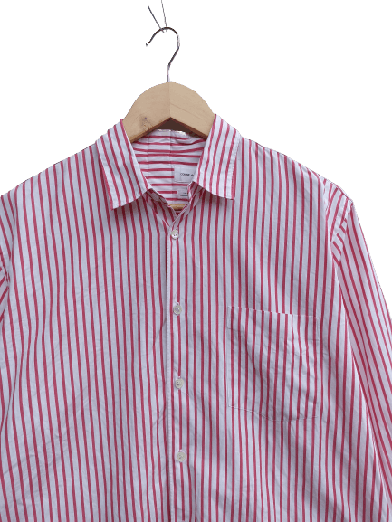 Pre-owned Comme Des Garcons X Comme Des Garcons Homme Vintage Comme Des Garcons Shirt Button Up In Red Stripes
