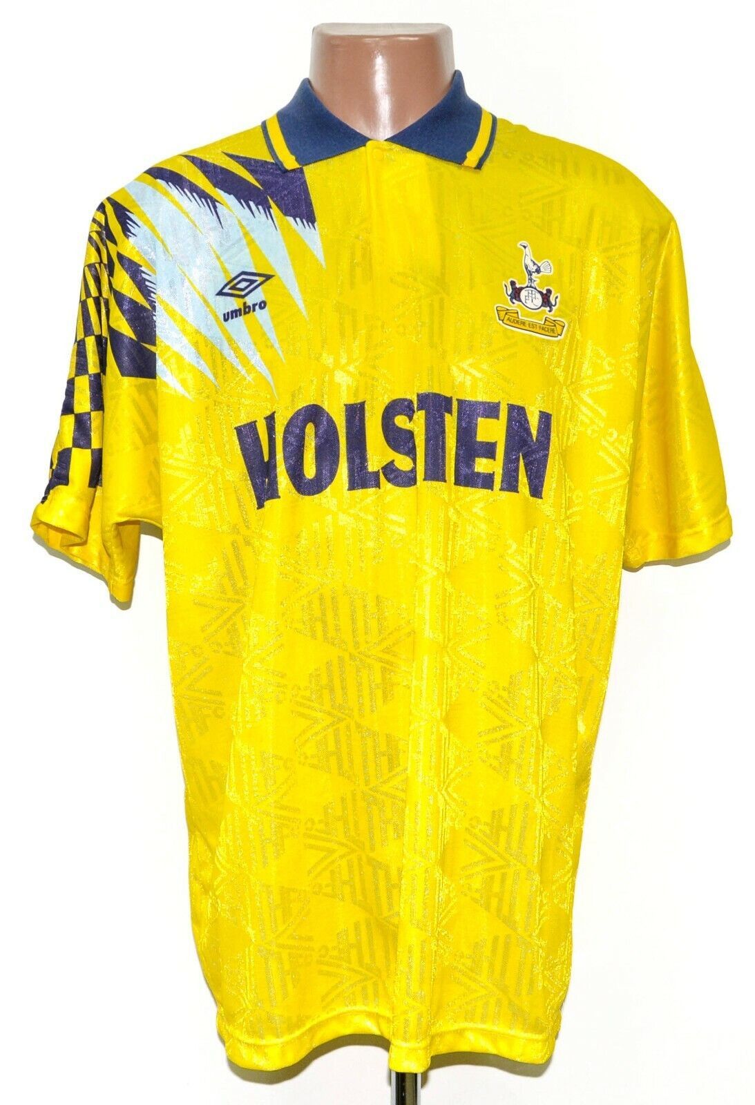 TOTTENHAM 1991/1995 AWAY FOOTBALL SHIRT UMBRO SIZE XL ADULT