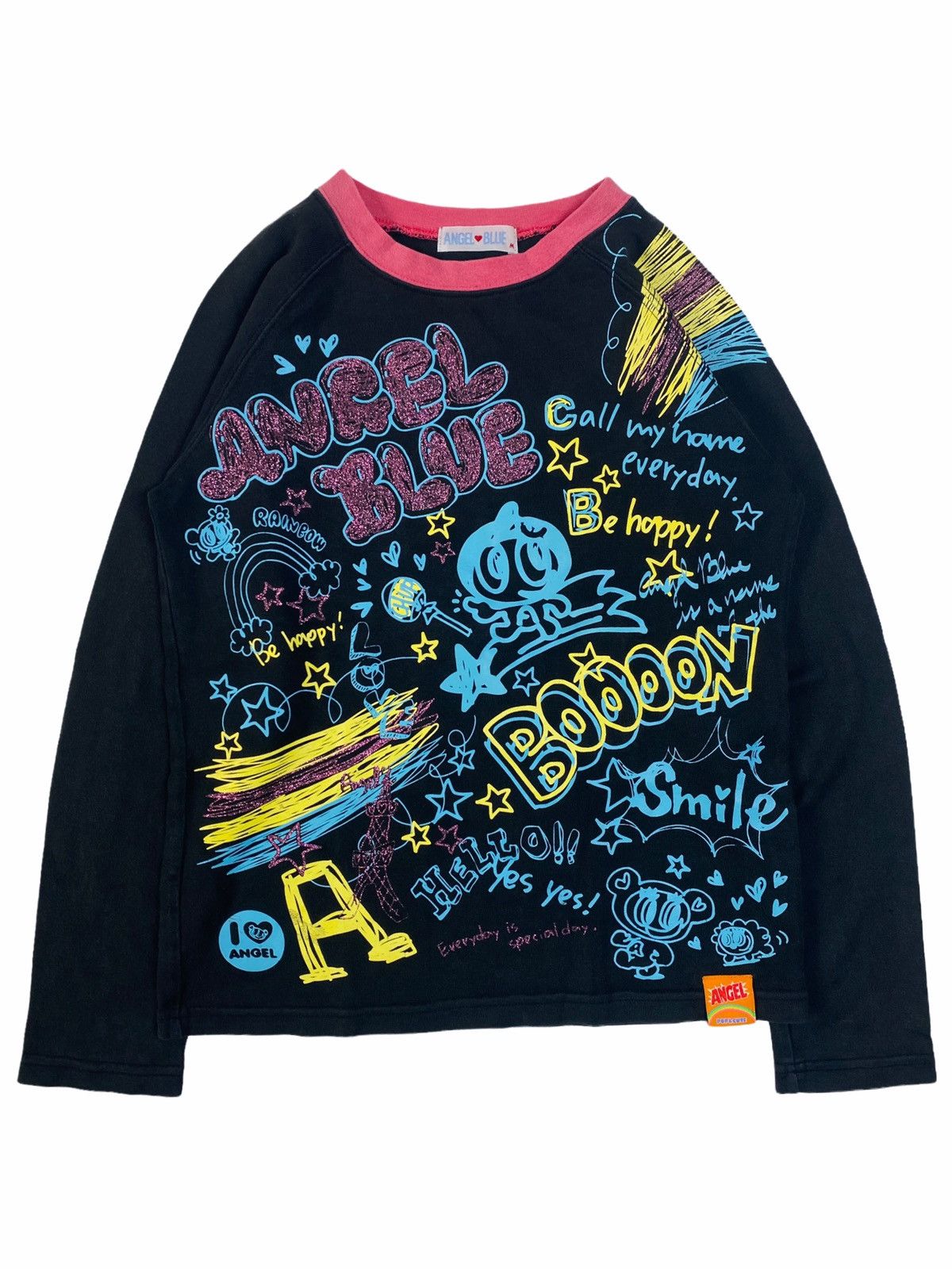 Angel Blue 90s Angel Blue Glitter Pop Print Long Sleeve Size US S / EU 44-46 / 1 - 1 Thumbnail