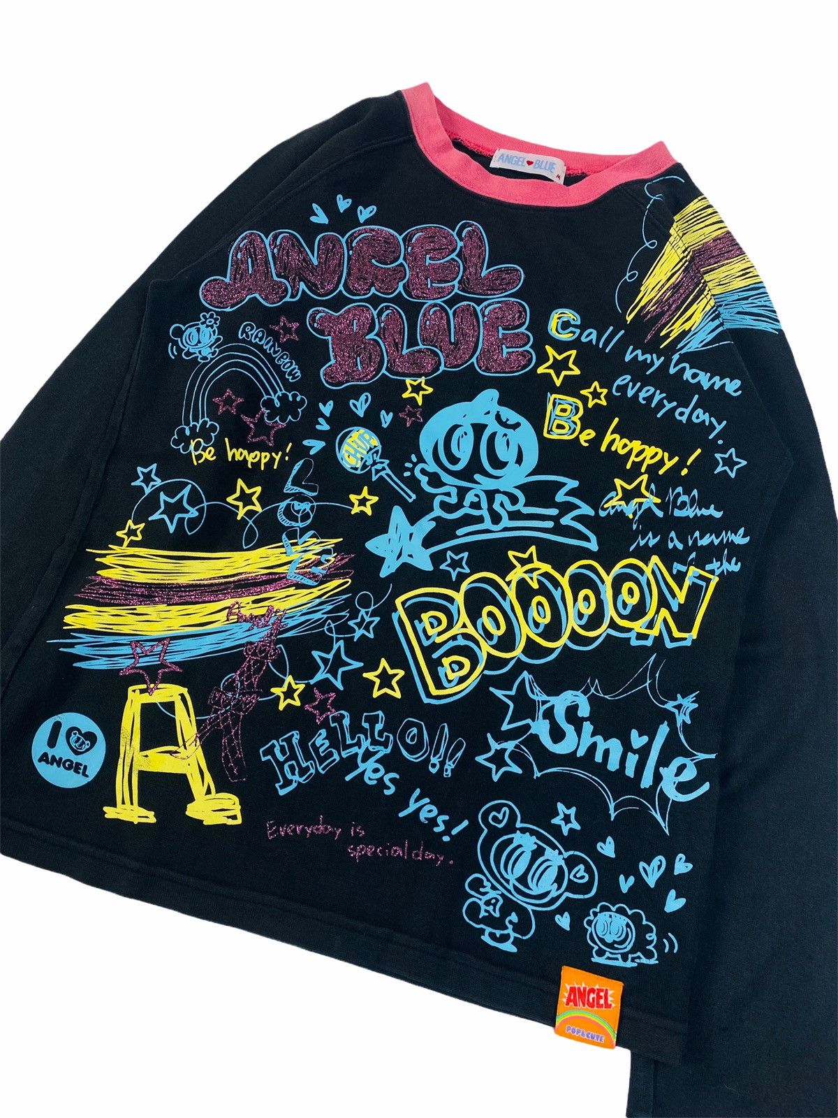 Angel Blue 90s Angel Blue Glitter Pop Print Long Sleeve Size US S / EU 44-46 / 1 - 2 Thumbnail