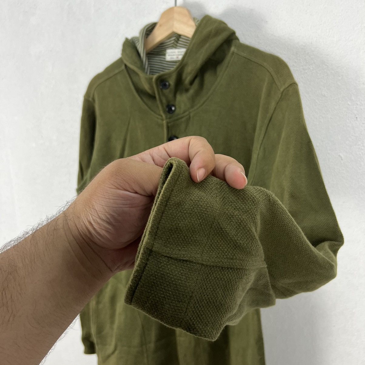 Japanese Brand VINTAGE GLOBAL WORK JAPAN HOODIE BUTTON JACKET Size US M / EU 48-50 / 2 - 6 Thumbnail