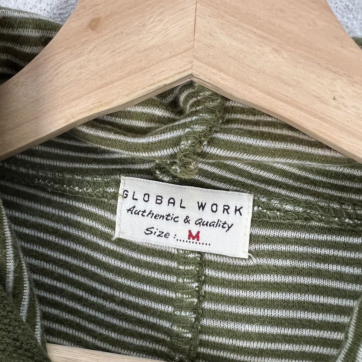 Japanese Brand VINTAGE GLOBAL WORK JAPAN HOODIE BUTTON JACKET Size US M / EU 48-50 / 2 - 9 Thumbnail