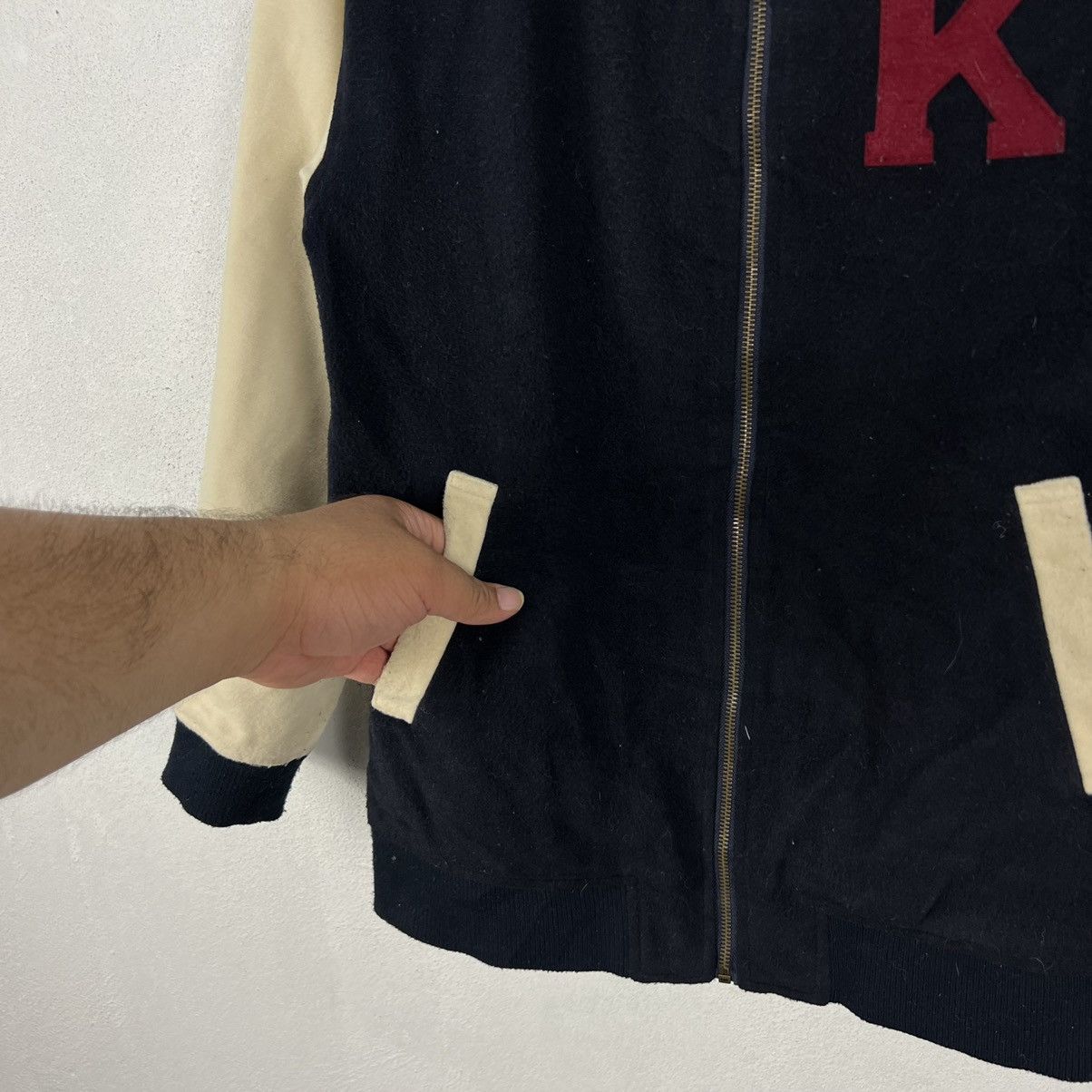 Japanese Brand VINTAGE VARSITY JACKET OLIVE DES OLIVE BIG LOGO Size US M / EU 48-50 / 2 - 5 Thumbnail