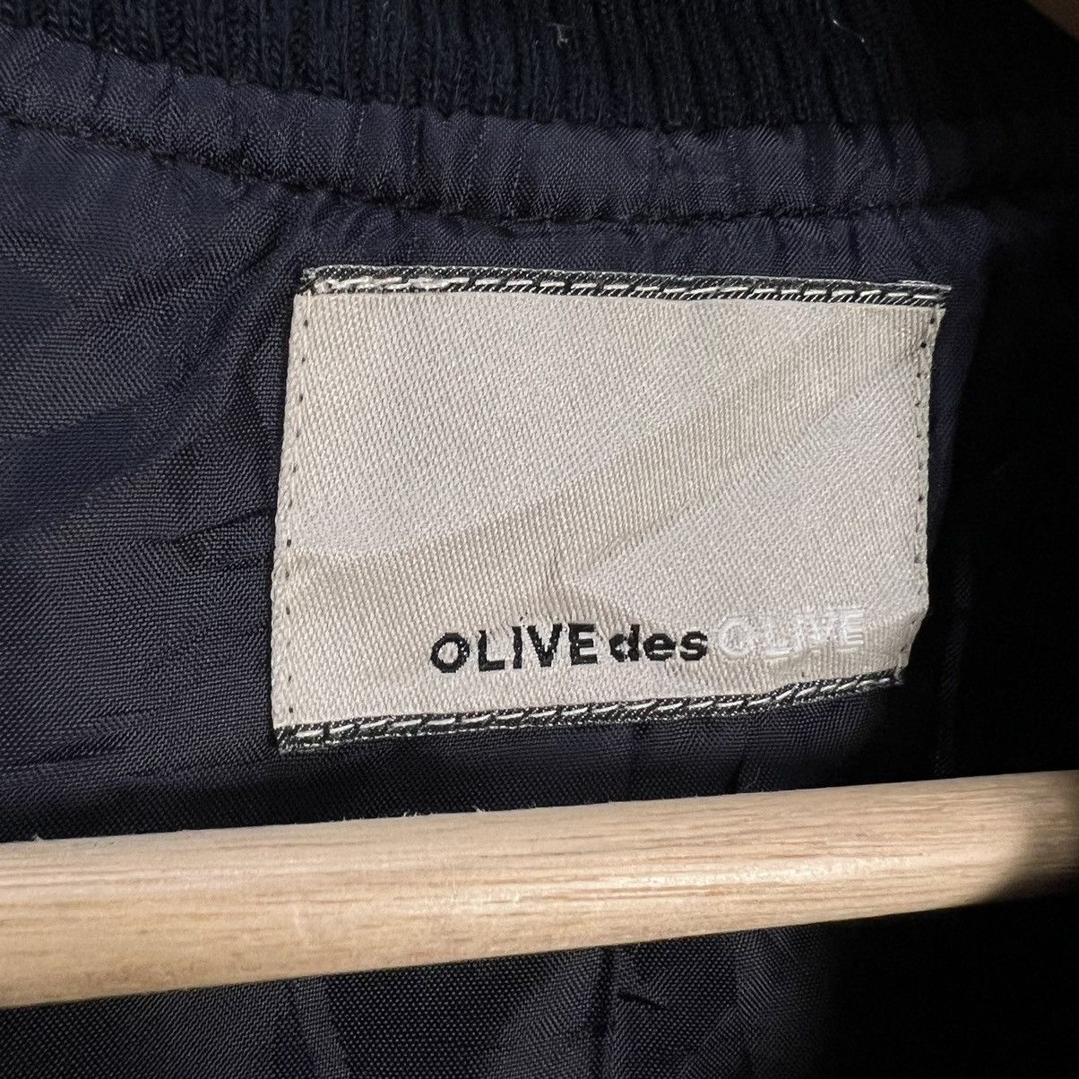 Japanese Brand VINTAGE VARSITY JACKET OLIVE DES OLIVE BIG LOGO Size US M / EU 48-50 / 2 - 9 Thumbnail